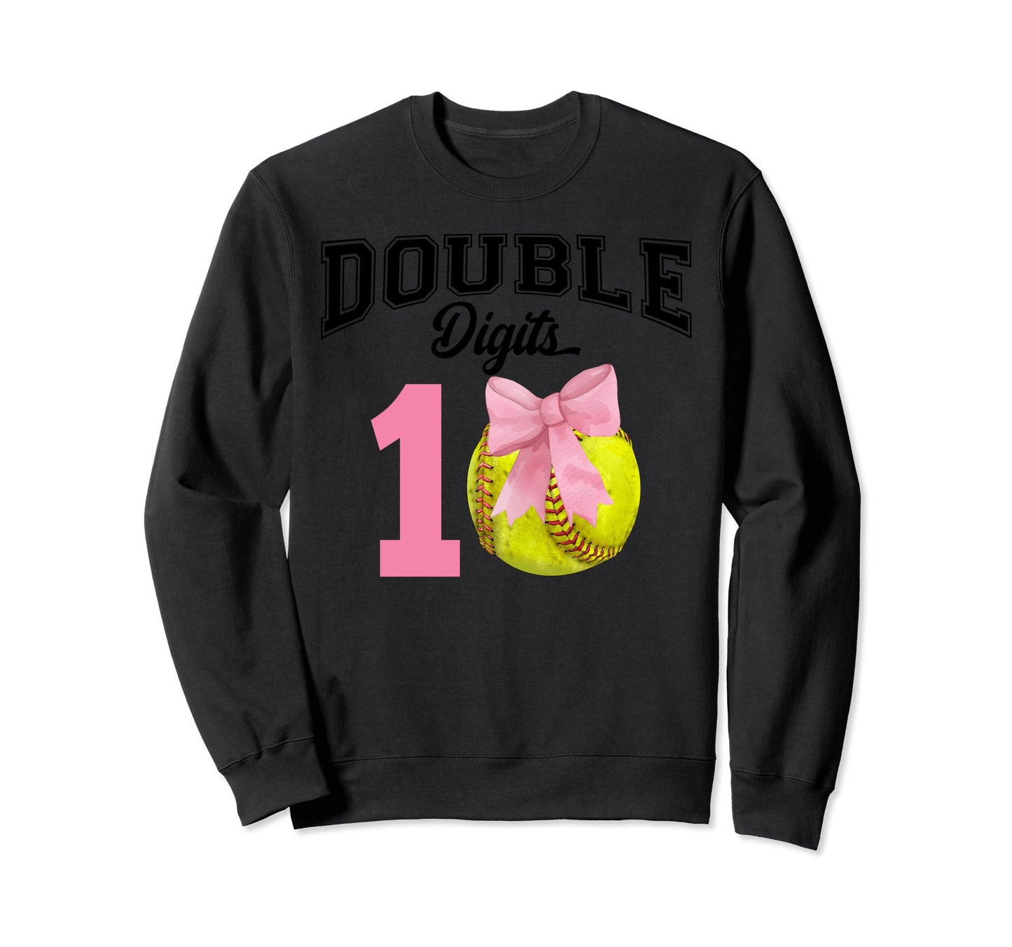 Softball Baseball Birthday Outfit Sweatshirt - Graphic Print Men Women - T-Shirt, Sweatshirt, Hoodie