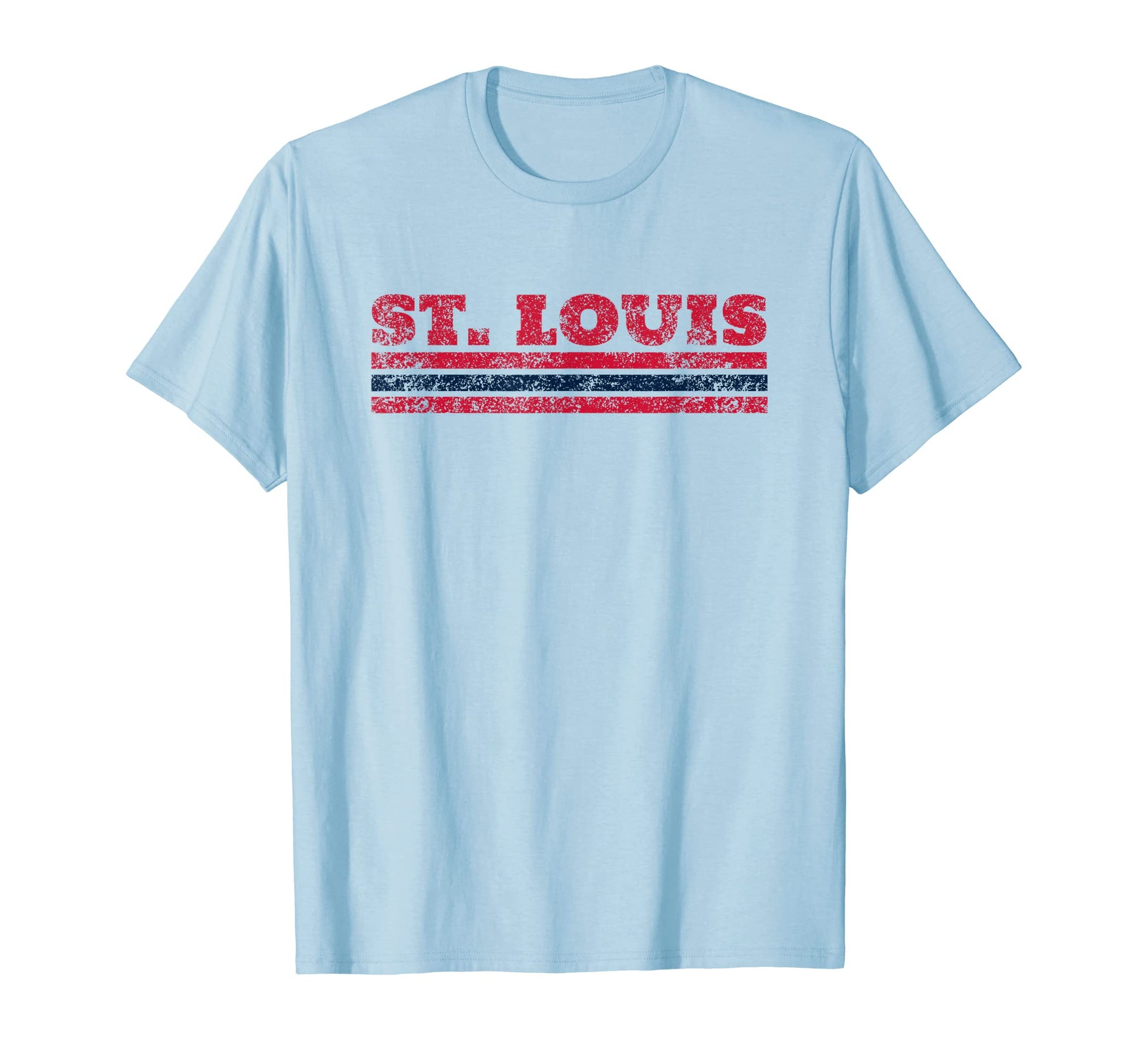 St Louis Missouri Weathered Stripe T-Shirt - Novelty Apparel Men Women - T-Shirt, Sweatshirt, Hoodie