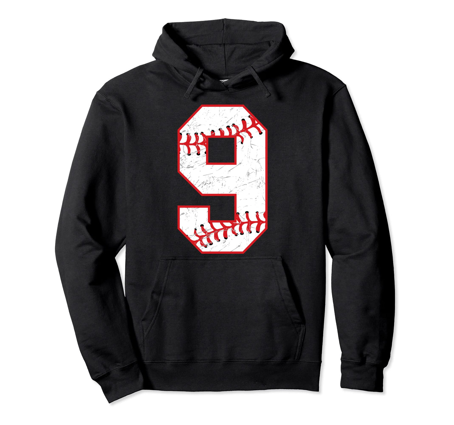 9 Birthday Baseball Theme Bday Party Hoodie - Novelty Apparel Men Women - T-Shirt, Sweatshirt, Hoodie