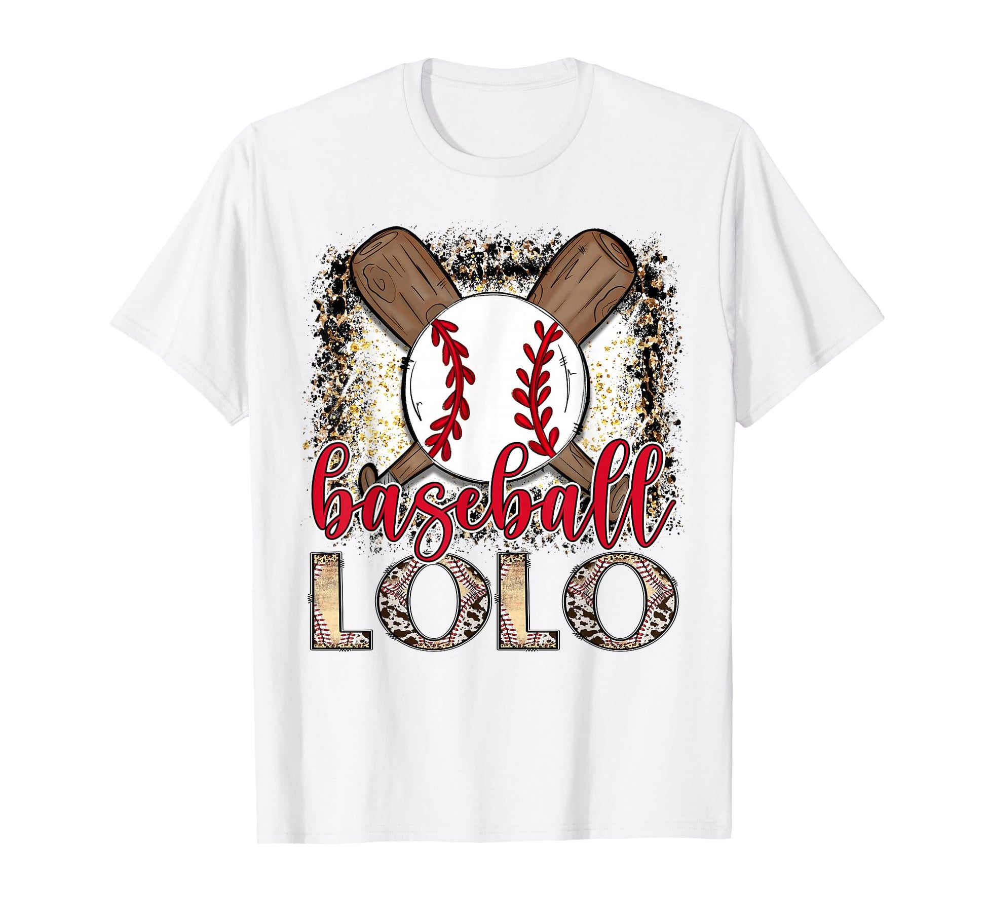 Baseball Lolo Leopard Proud Ball T-Shirt - Casual Everyday Wear Men Women - T-Shirt, Sweatshirt, Hoodie