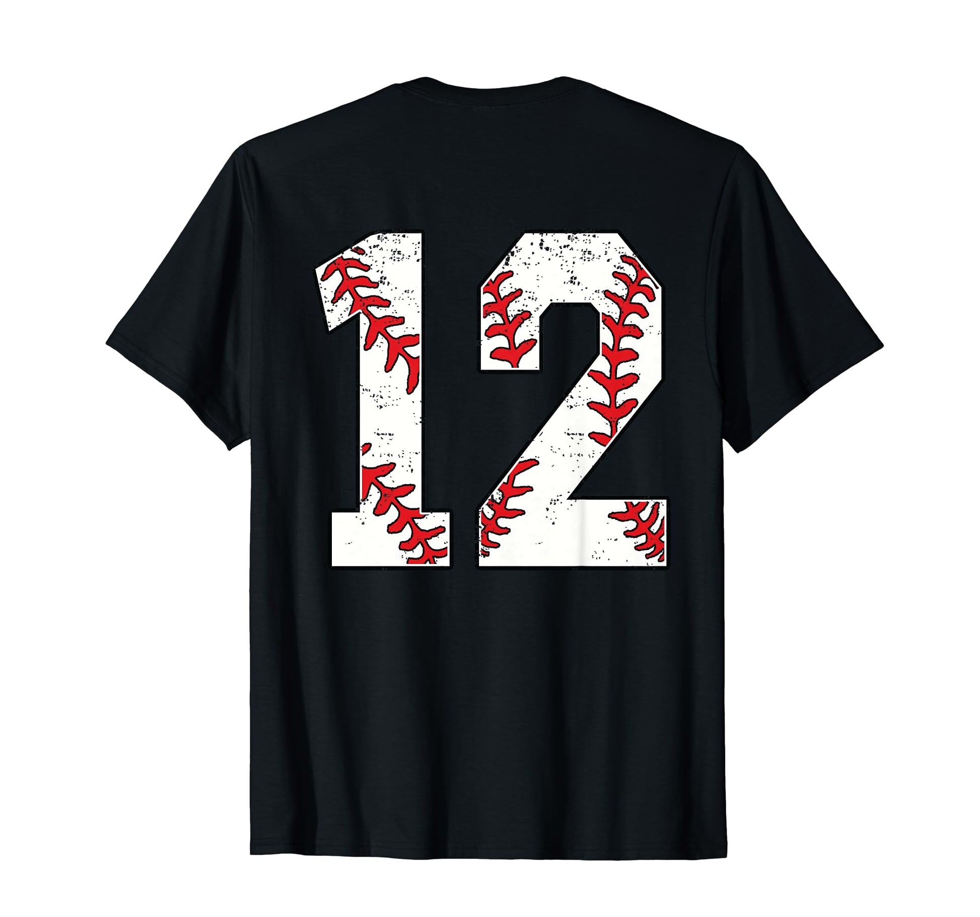 Number 12 Baseball Jersey Number 12 Back T-Shirt - Unique Graphic Unisex - T-Shirt, Sweatshirt, Hoodie