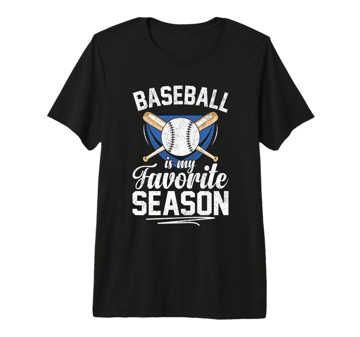 Baseball Is My Favorite Season Tri Blend T-Shirt - Unique Graphic Unisex - T-Shirt, Sweatshirt, Hoodie