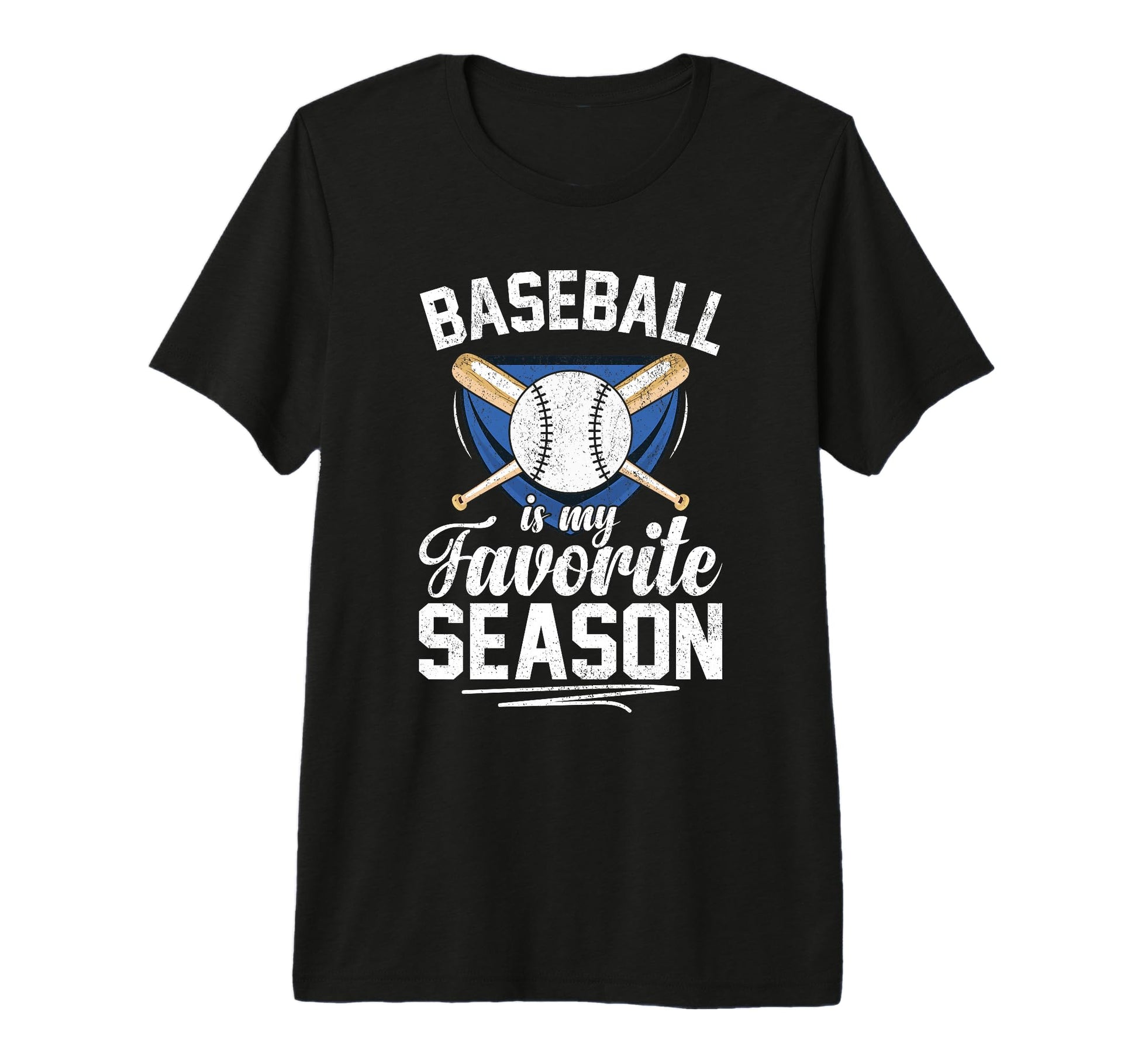 Baseball Is My Favorite Season Tri Blend T-Shirt - Unique Graphic Unisex - T-Shirt, Sweatshirt, Hoodie