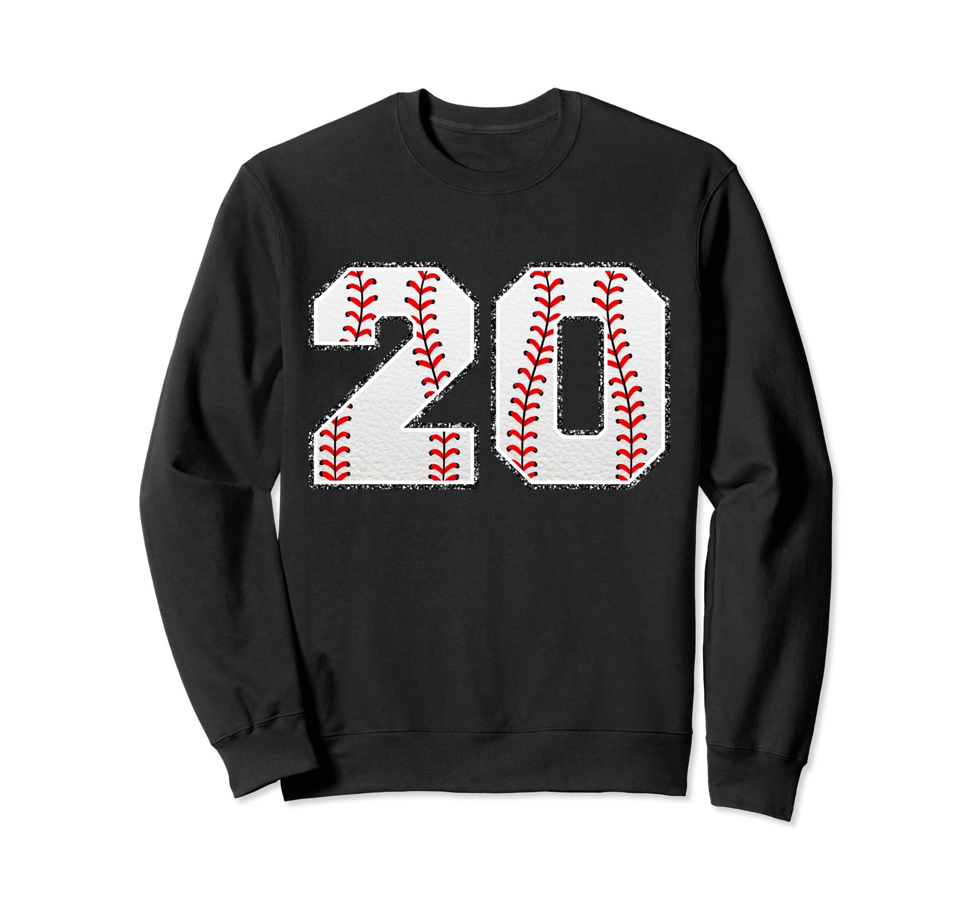 Number 20 Baseball Distressed Number Sweatshirt - Graphic Print Men Women - T-Shirt, Sweatshirt, Hoodie