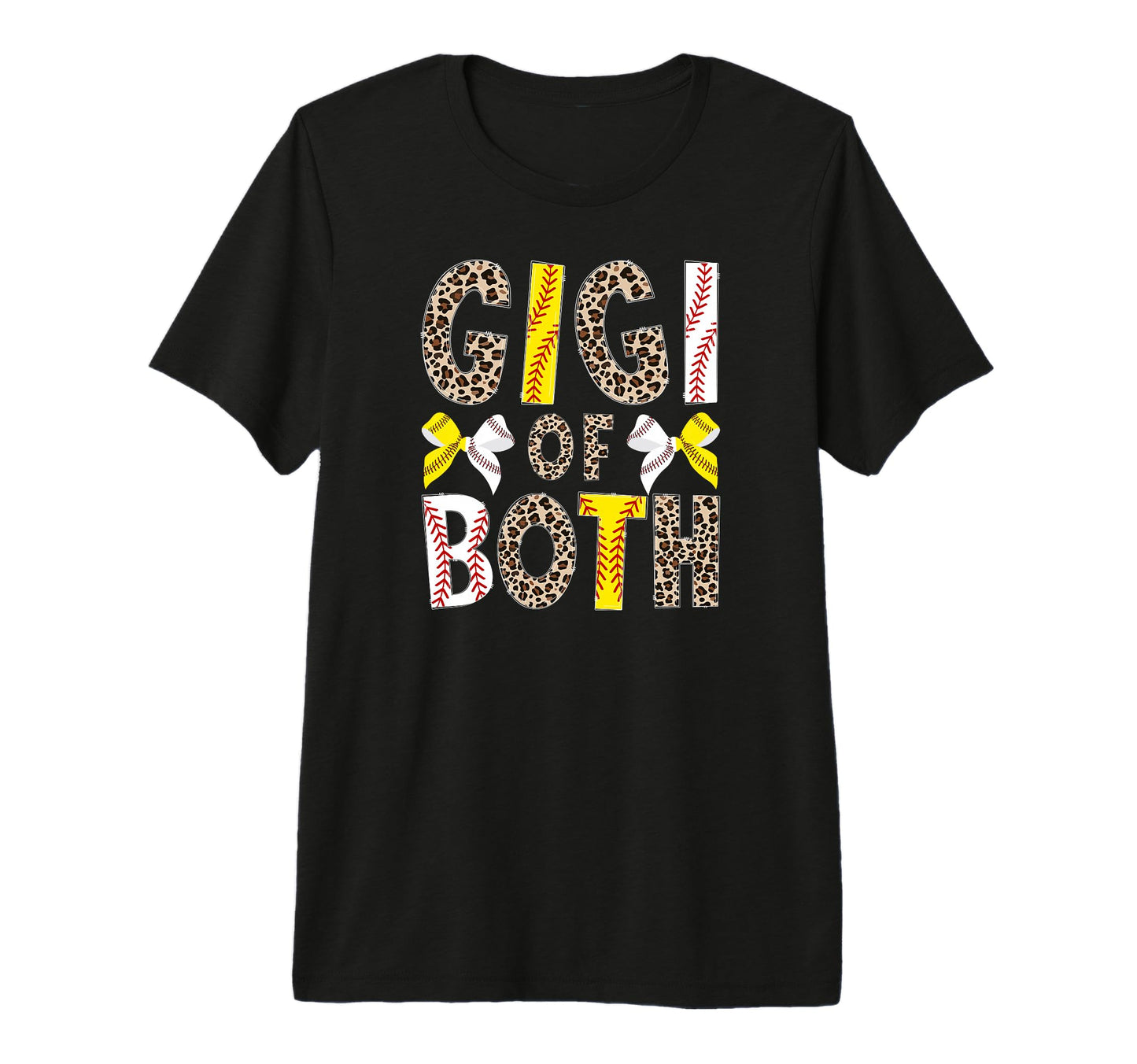 Gigi Both Leopard Softball Baseball T-Shirt - Fun Novelty Design Men Women - T-Shirt, Sweatshirt, Hoodie