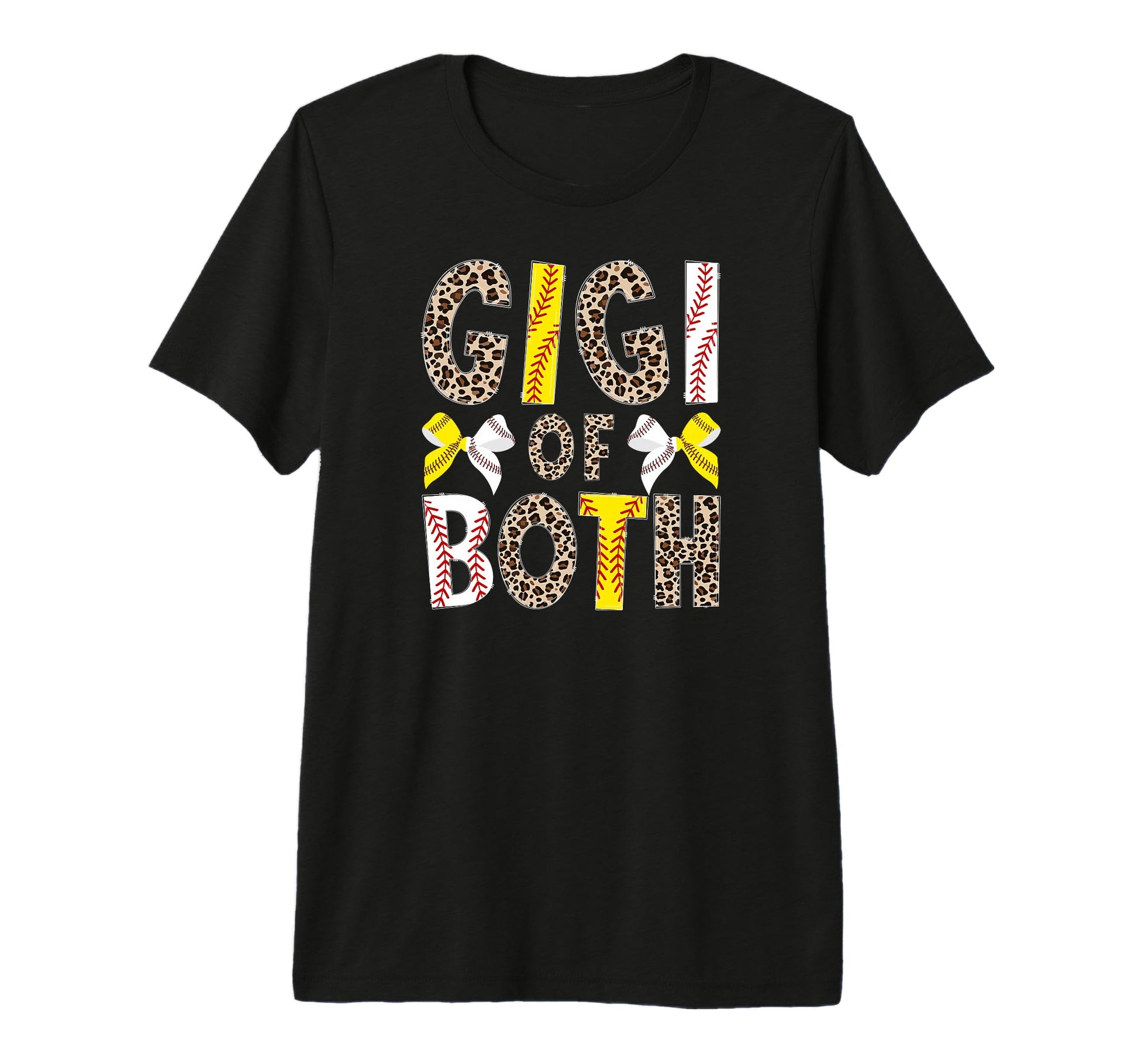 Gigi Both Leopard Softball Baseball T-Shirt - Fun Novelty Design Men Women - T-Shirt, Sweatshirt, Hoodie