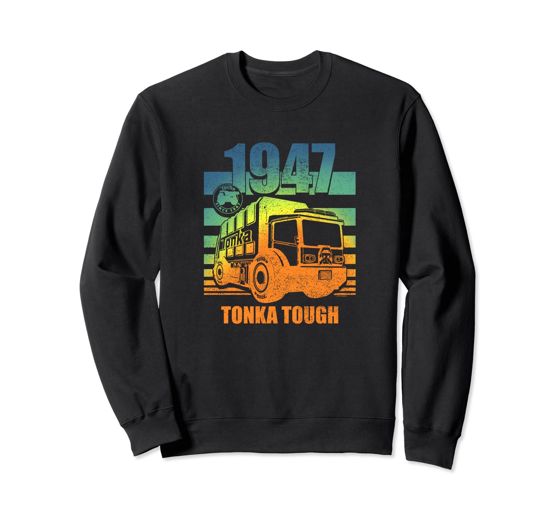 Tonka Trash Truck Stripe Tonka Tough Sweatshirt - Graphic Print Unisex - T-Shirt, Sweatshirt, Hoodie