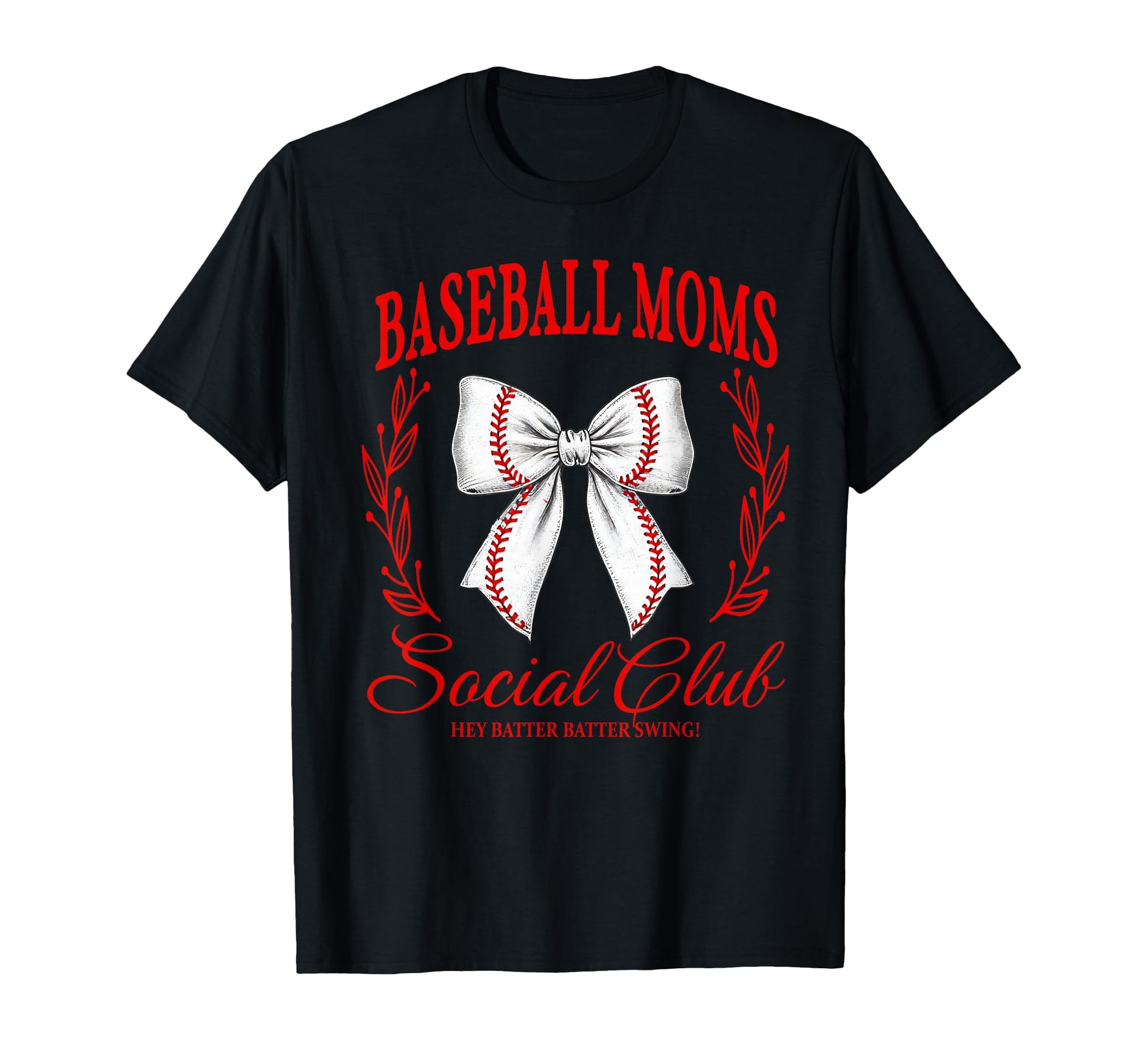Baseball Moms Social Club Coquette Bow T-Shirt - Graphic Print Men Women - T-Shirt, Sweatshirt, Hoodie