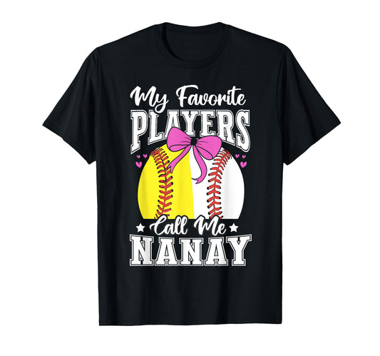 Baseball Grandma Favorite Softball T-Shirt - Novelty Apparel for Adults - T-Shirt, Sweatshirt, Hoodie