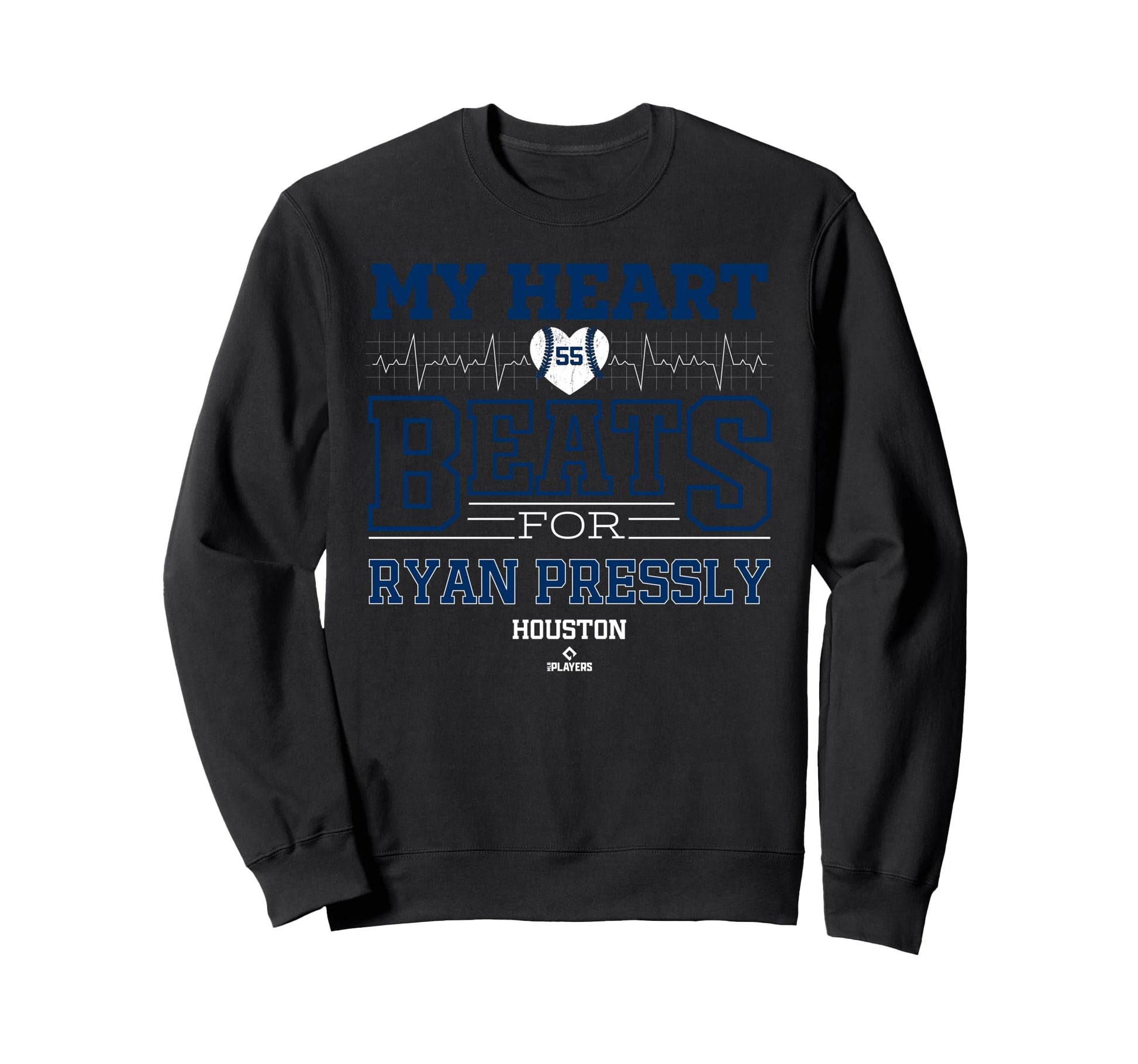 My Heart Beats Ryan Pressly Houston Sweatshirt - Fun Novelty Design Unisex - T-Shirt, Sweatshirt, Hoodie