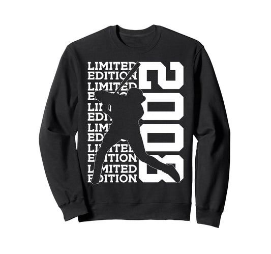 2008 Baseball 18Th Birthday Sweatshirt - Fun Novelty Design Men Women - T-Shirt, Sweatshirt, Hoodie