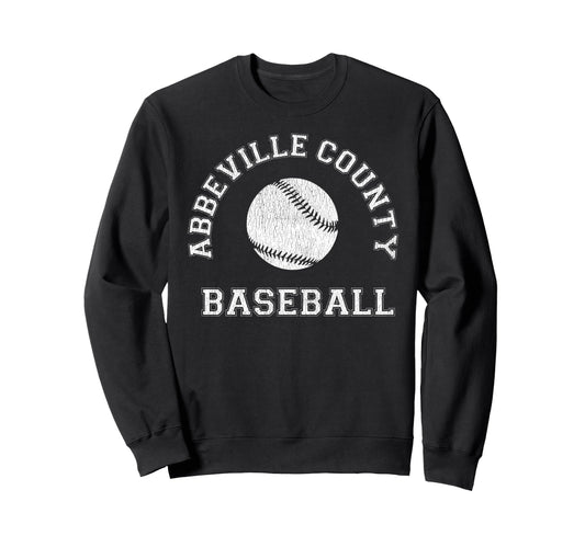 Abbeville County Baseball Sweatshirt - Minimalist Print Men Women - T-Shirt, Sweatshirt, Hoodie