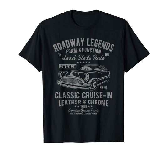 Automotive Nostalgia Car Cruise Distressed T-Shirt - Trendy Graphic Unisex - T-Shirt, Sweatshirt, Hoodie