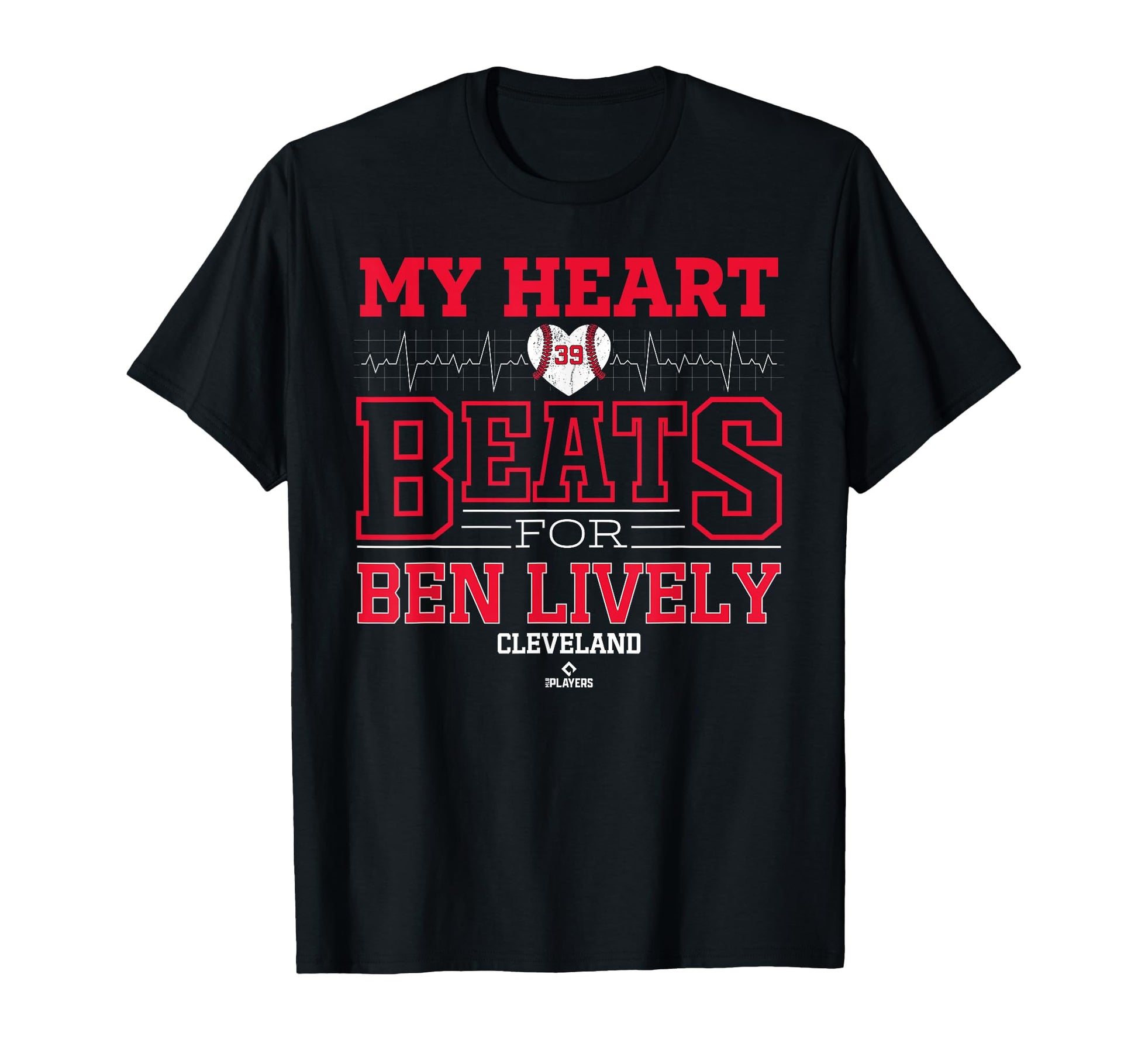 My Heart Beats Ben Lively Cleveland T-Shirt - Aesthetic Graphic Unisex - T-Shirt, Sweatshirt, Hoodie