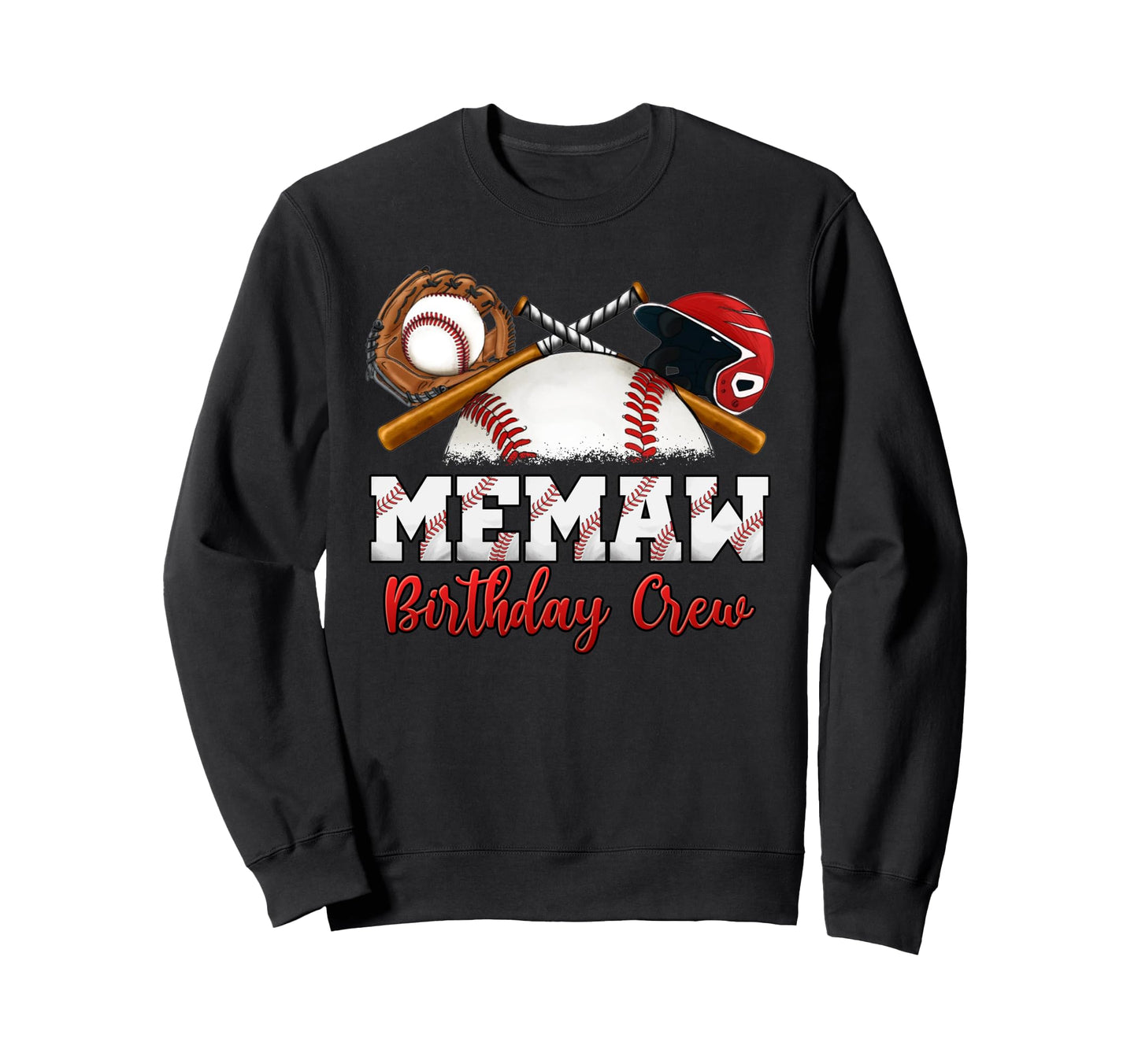 Baseball Birthday Party Sports Sweatshirt - Aesthetic Graphic for Adults - T-Shirt, Sweatshirt, Hoodie
