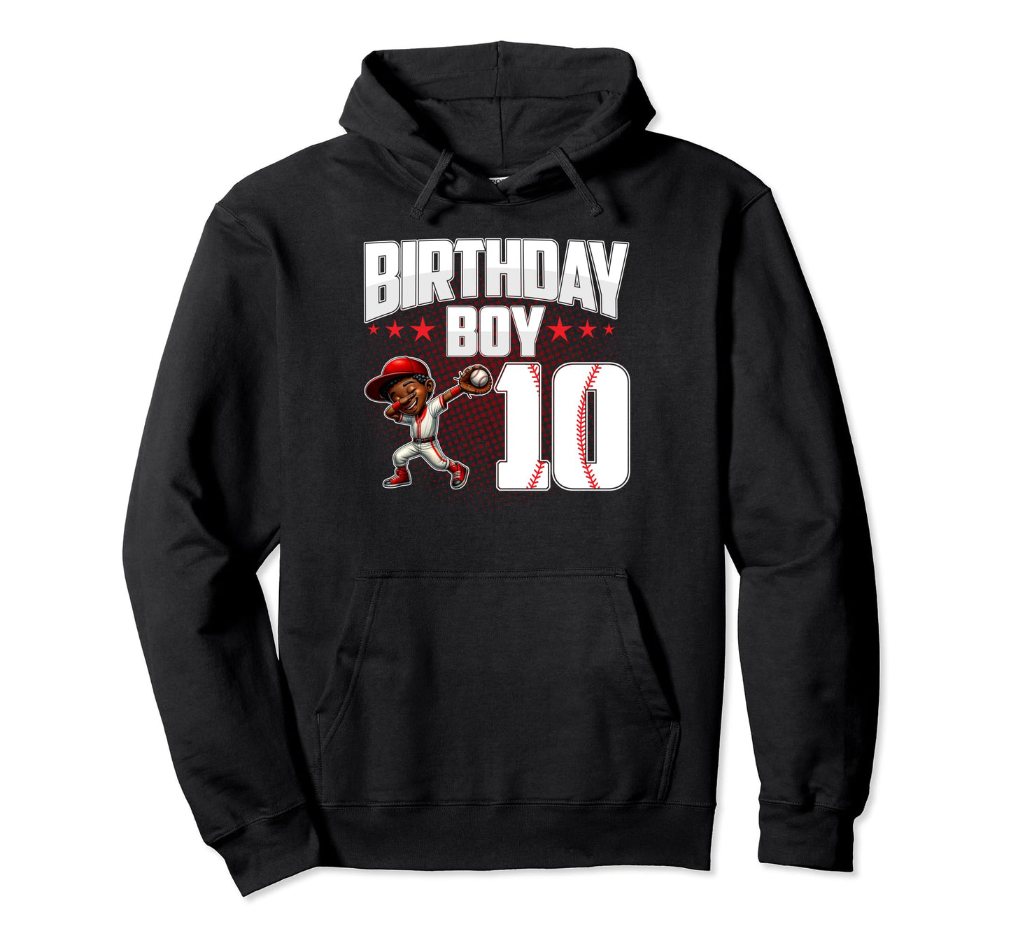10Th Birthday Baseball Dabbing 10 Year Hoodie - Fun Novelty Design Unisex - T-Shirt, Sweatshirt, Hoodie