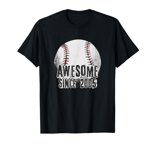 Awesome Since 2005 21 Year Old T-Shirt - Novelty Apparel for Adults - T-Shirt, Sweatshirt, Hoodie