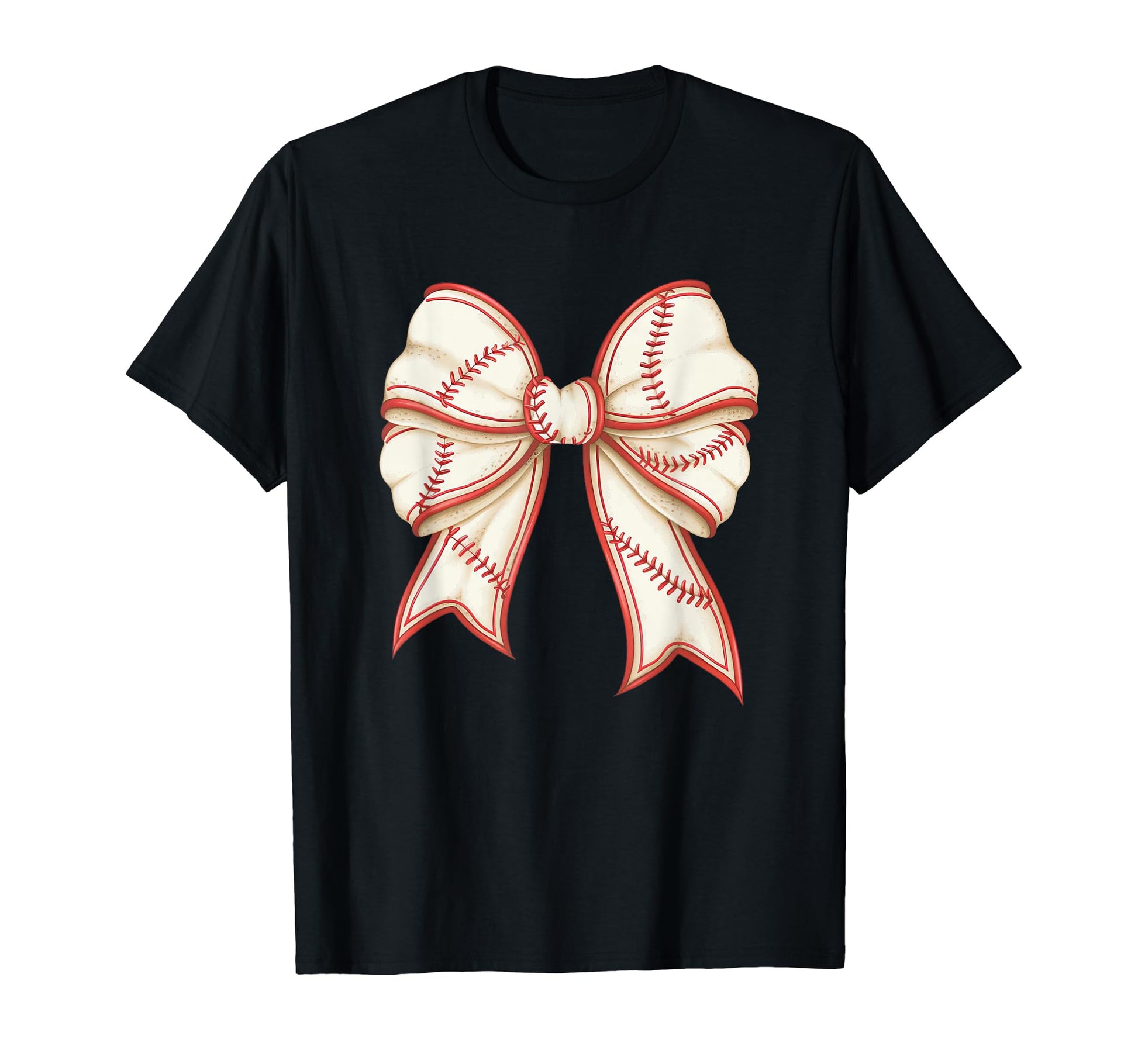 Coquette Bow Baseball Mama T-Shirt - Fun Novelty Design for Adults - T-Shirt, Sweatshirt, Hoodie