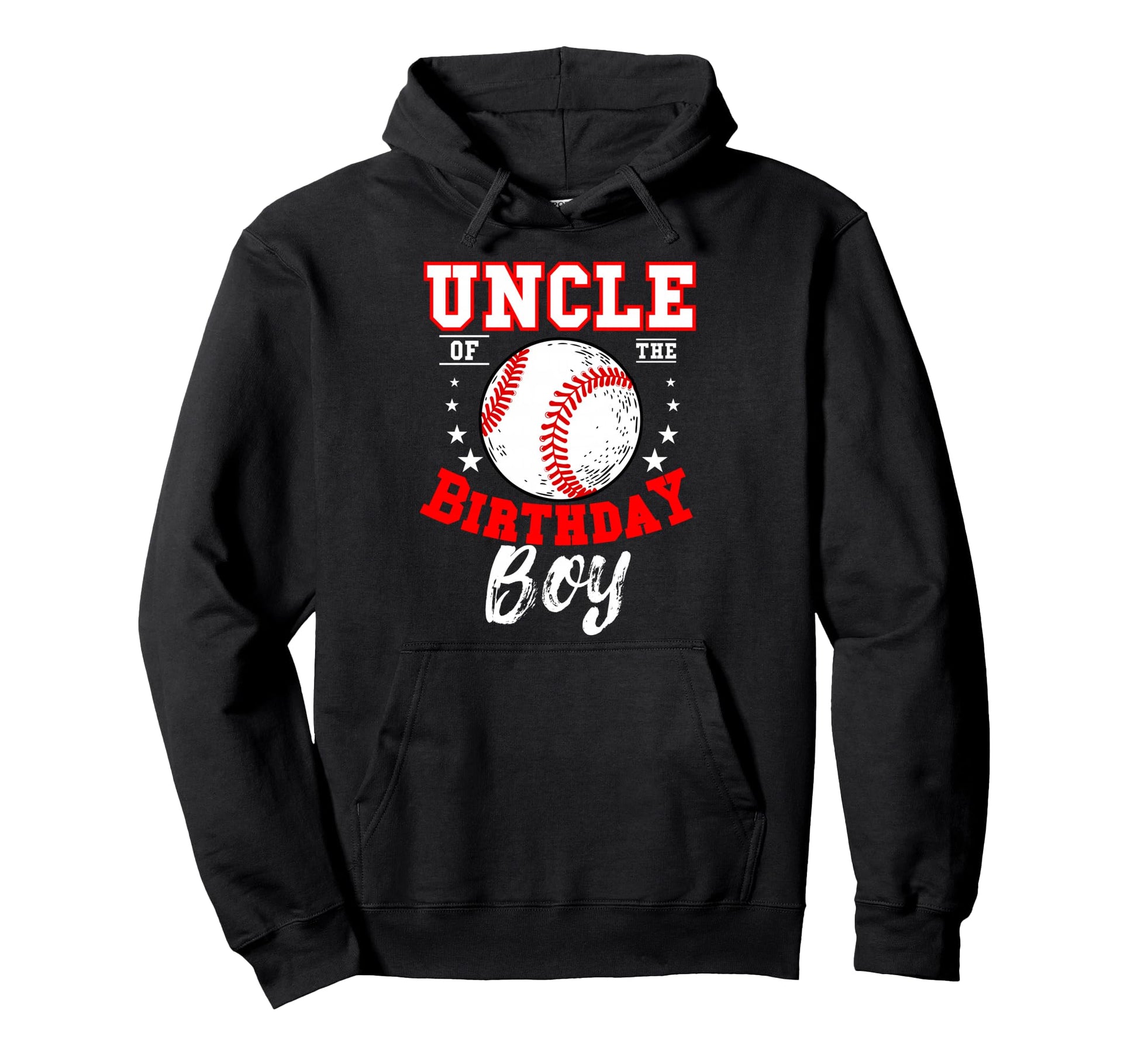 Uncle Birthday Baseball Theme Bday Hoodie - Aesthetic Graphic Men Women - T-Shirt, Sweatshirt, Hoodie