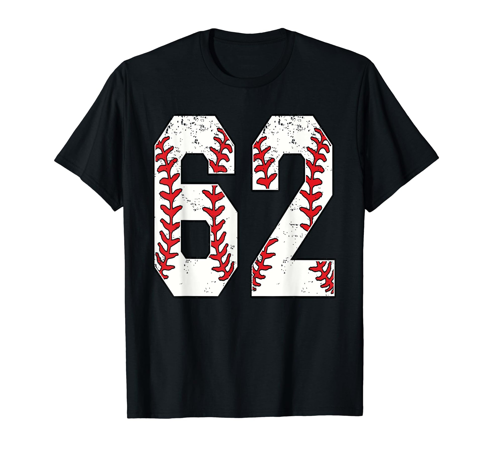 Number 62 Baseball 62 Jersey Number T-Shirt - Custom Art Print Unisex - T-Shirt, Sweatshirt, Hoodie