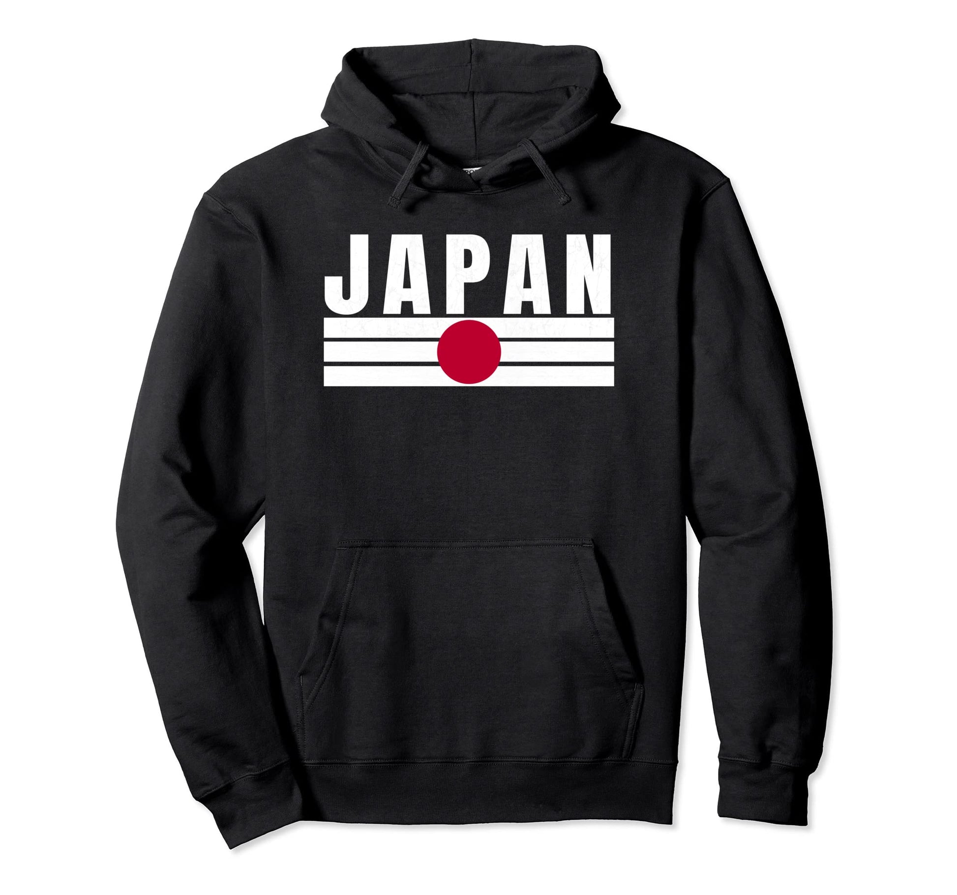 Japan Red White Japanese Fan Gear Hoodie - Casual Everyday Wear Men Women - T-Shirt, Sweatshirt, Hoodie