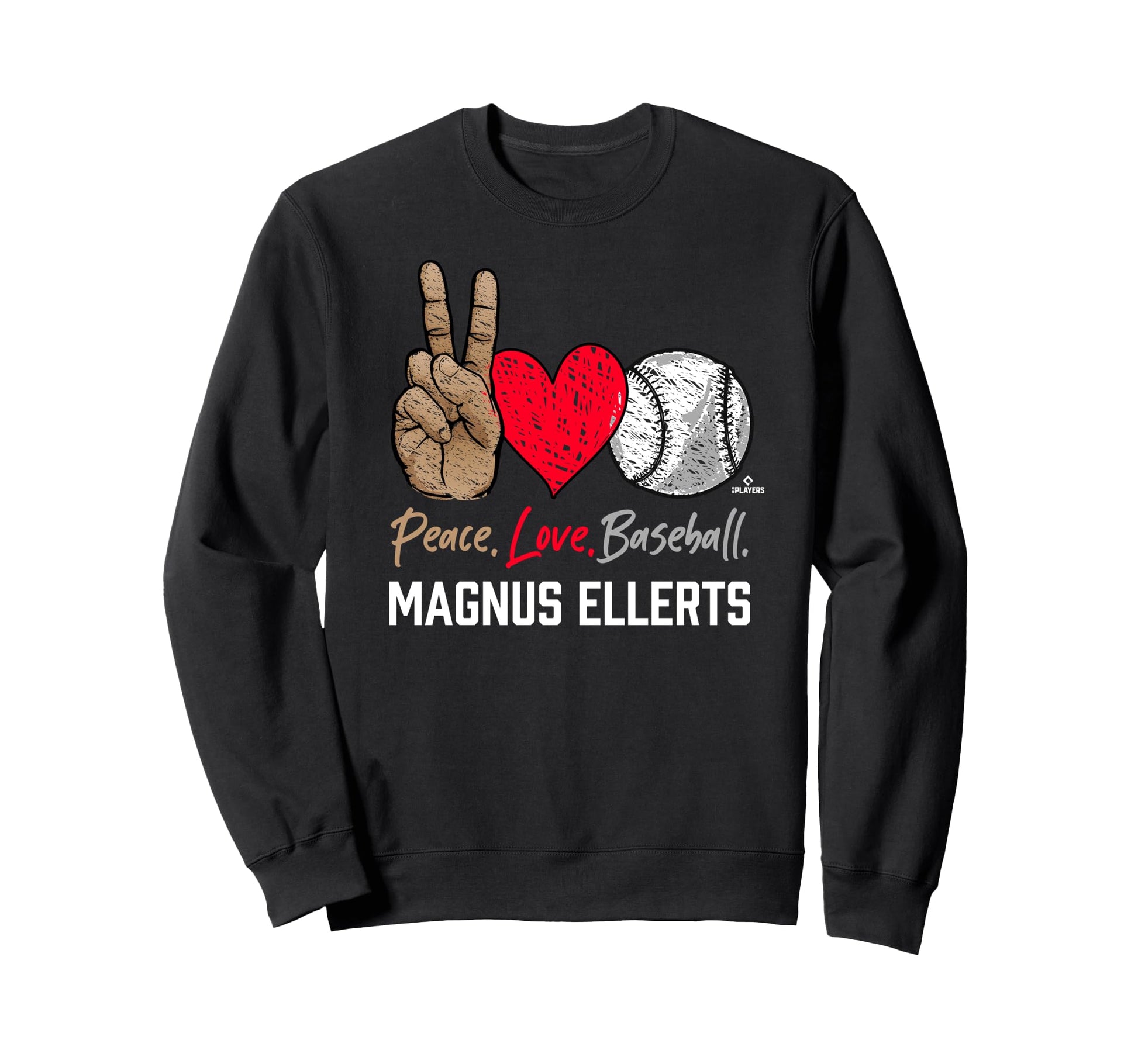 Peace Love Magnus Ellerts Sweatshirt - Aesthetic Graphic for Adults - T-Shirt, Sweatshirt, Hoodie