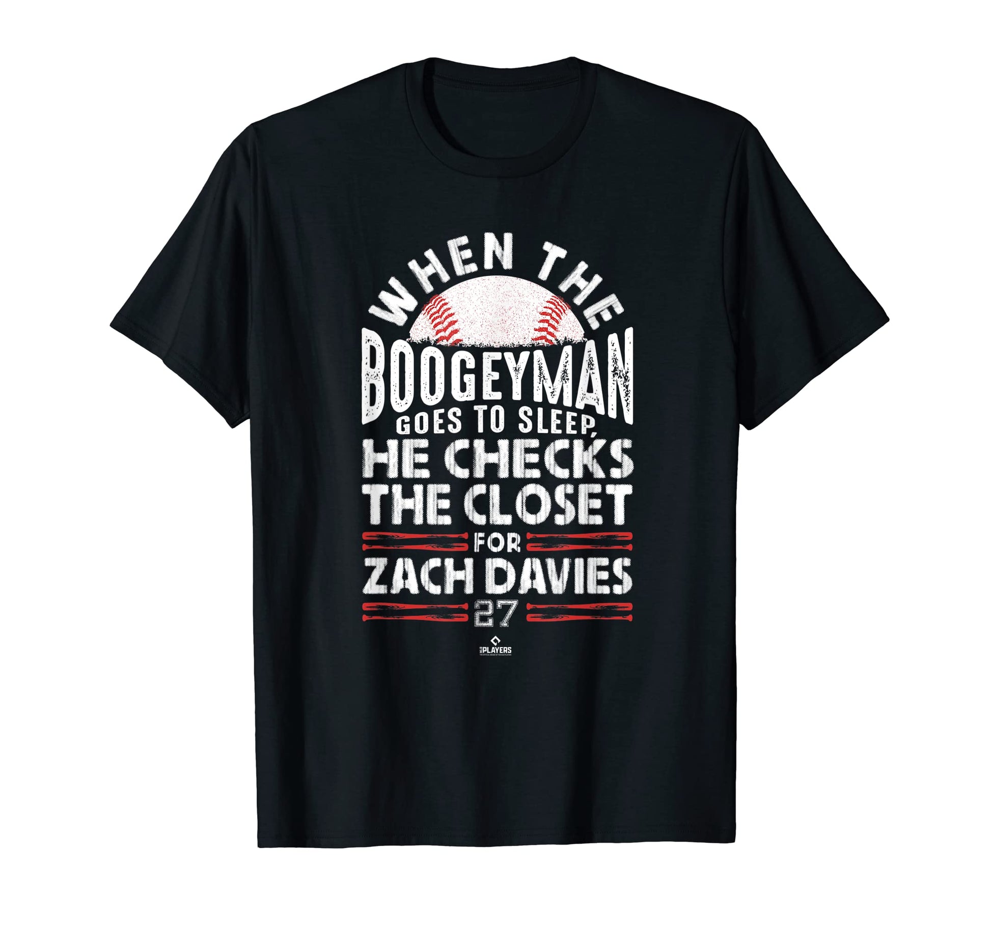 Boogeyman Checks Closet Zach Davies Funny T-Shirt - Novelty Apparel Unisex - T-Shirt, Sweatshirt, Hoodie