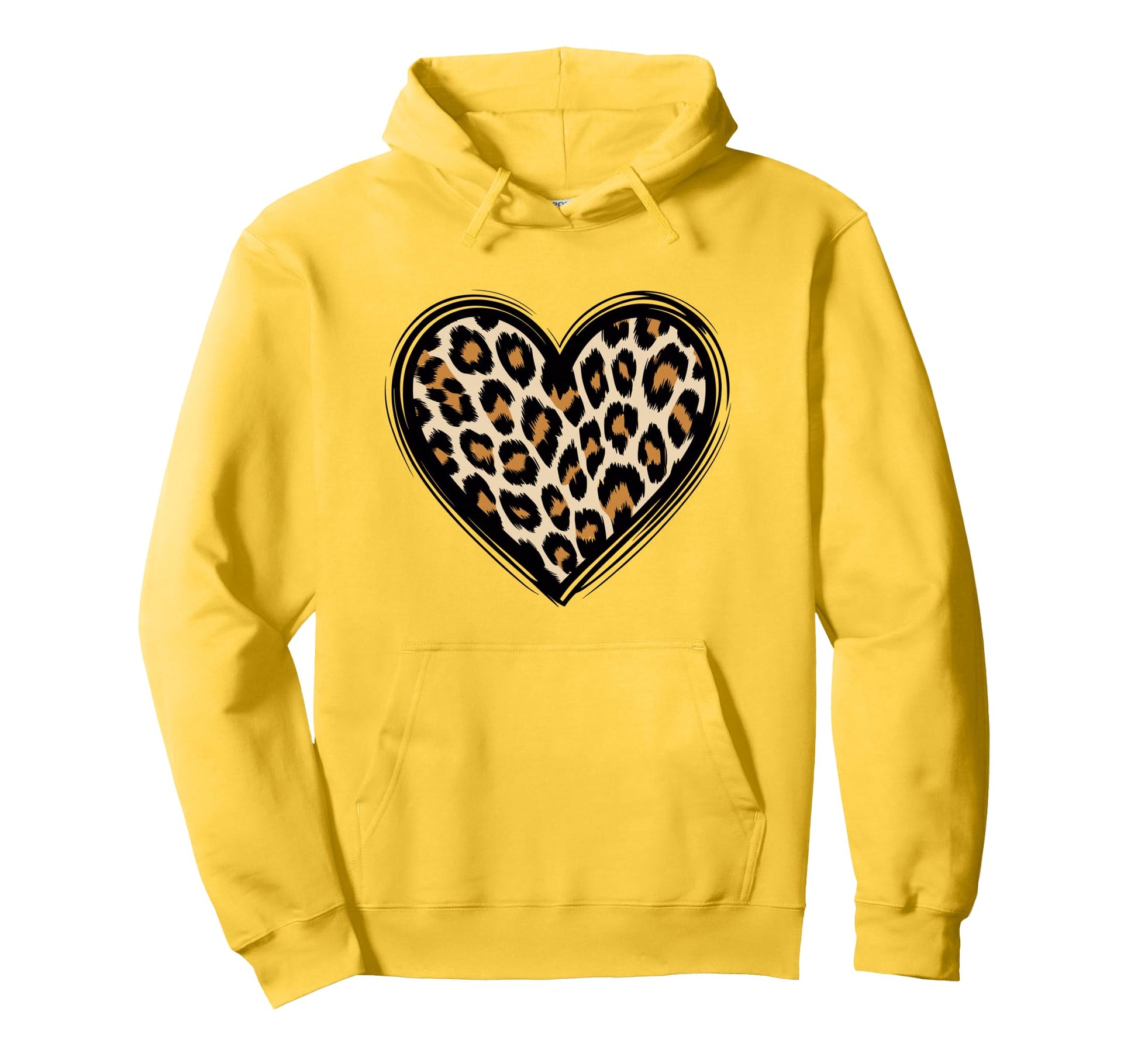 Cheetah Leopard Heart Animal Sweatshirt - Streetwear Style Men Women - T-Shirt, Sweatshirt, Hoodie