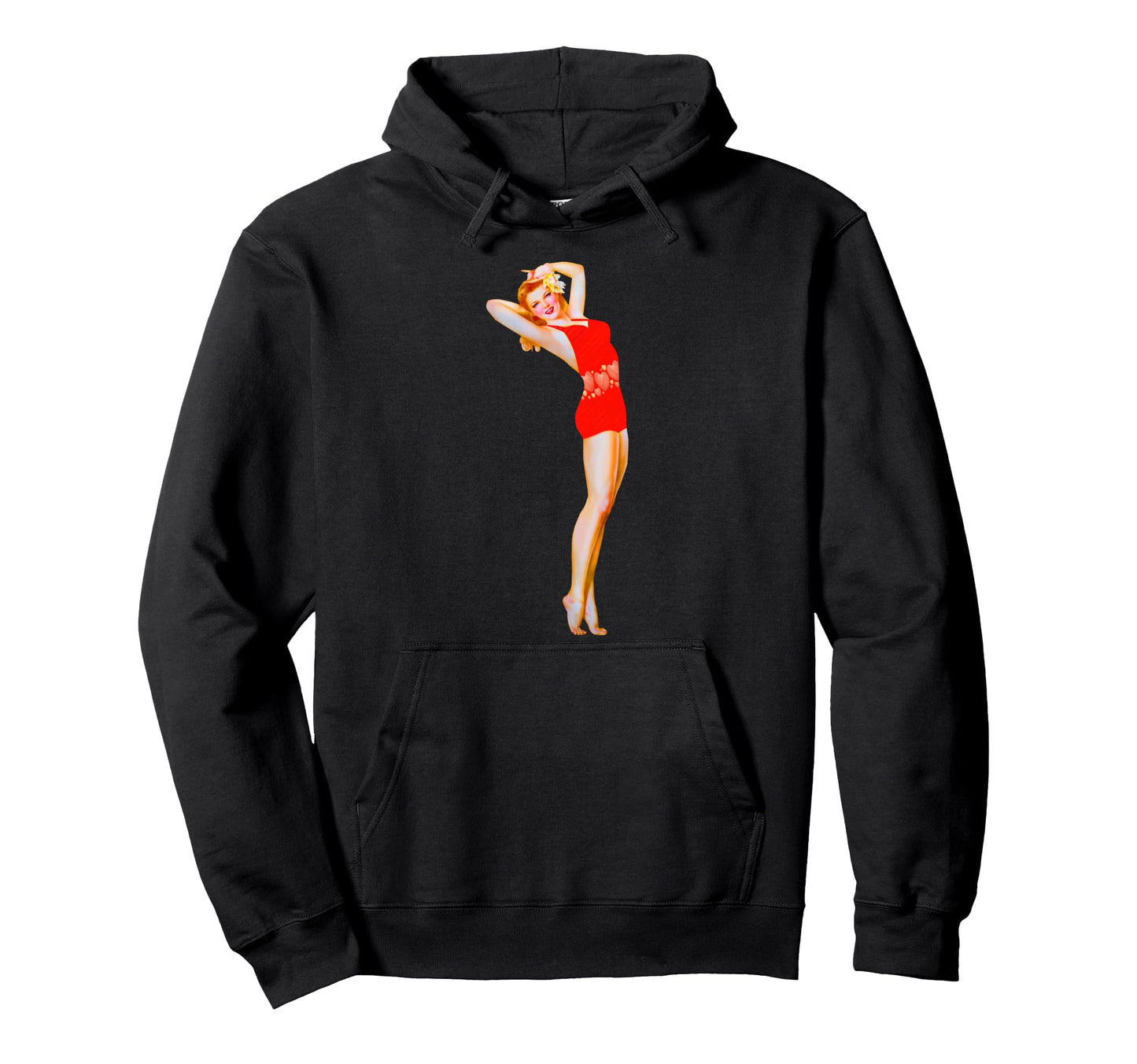 Rockabilly Pinup 50S Headband Hoodie - Aesthetic Graphic for Adults - T-Shirt, Sweatshirt, Hoodie