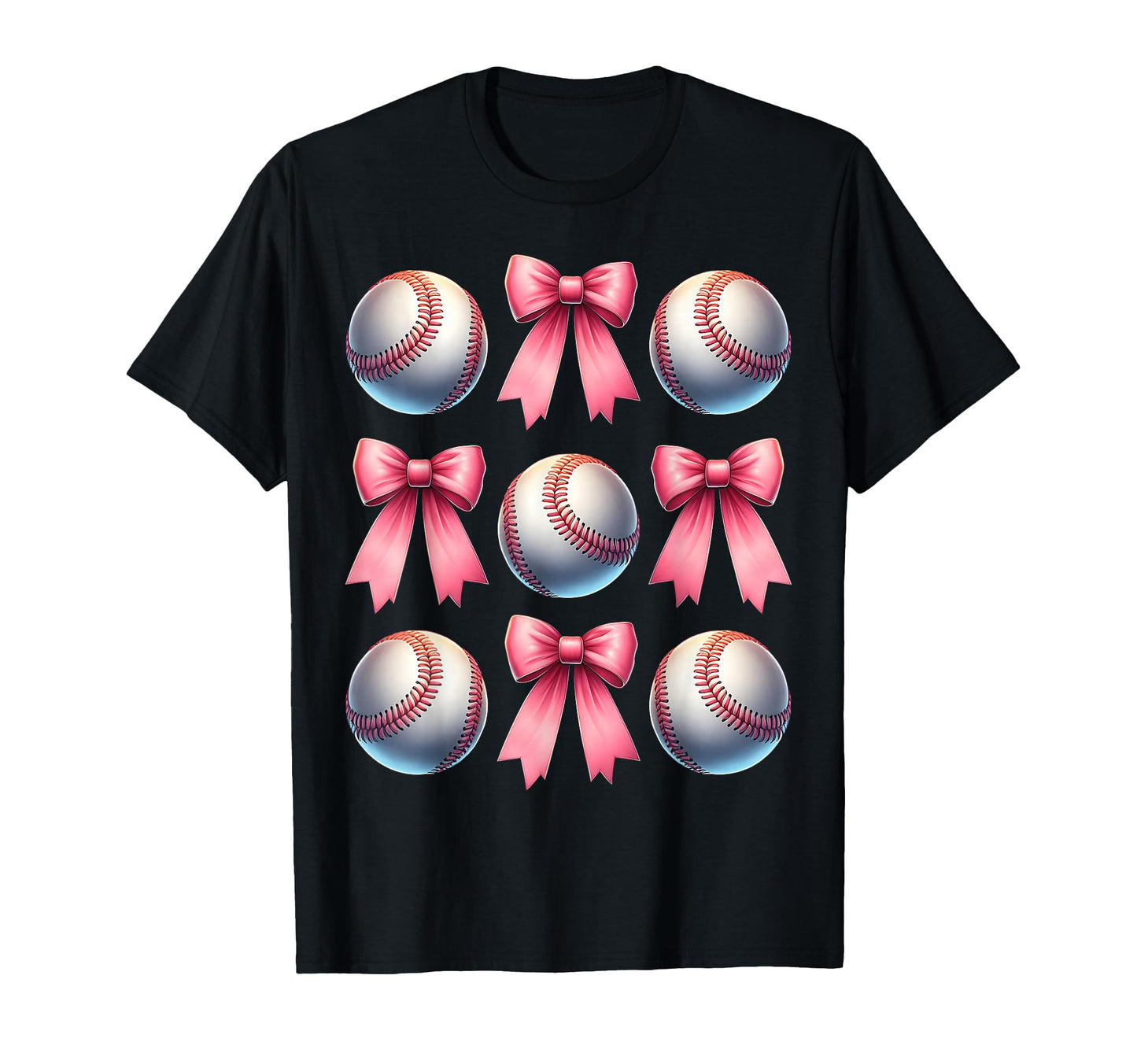 Coquette Bow Baseball Player Team Coach T-Shirt - Unique Graphic Men Women - T-Shirt, Sweatshirt, Hoodie