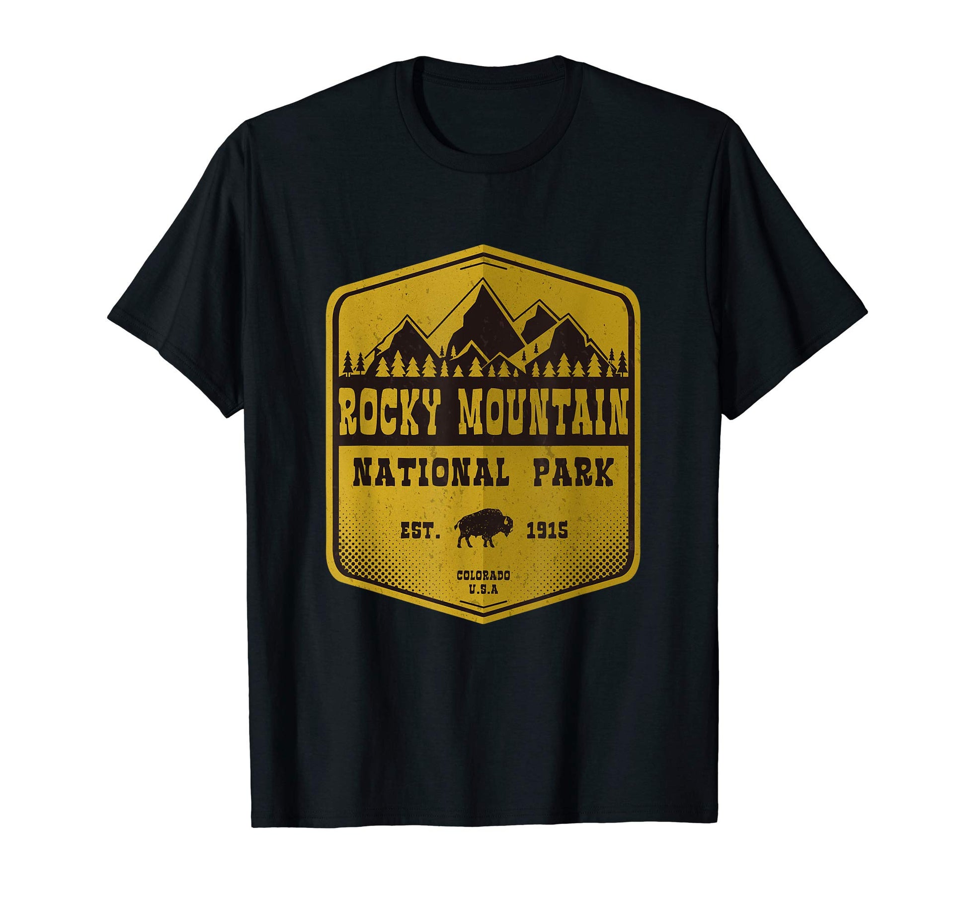 Rocky Mountain National Park Badge T-Shirt - Aesthetic Graphic for Adults - T-Shirt, Sweatshirt, Hoodie