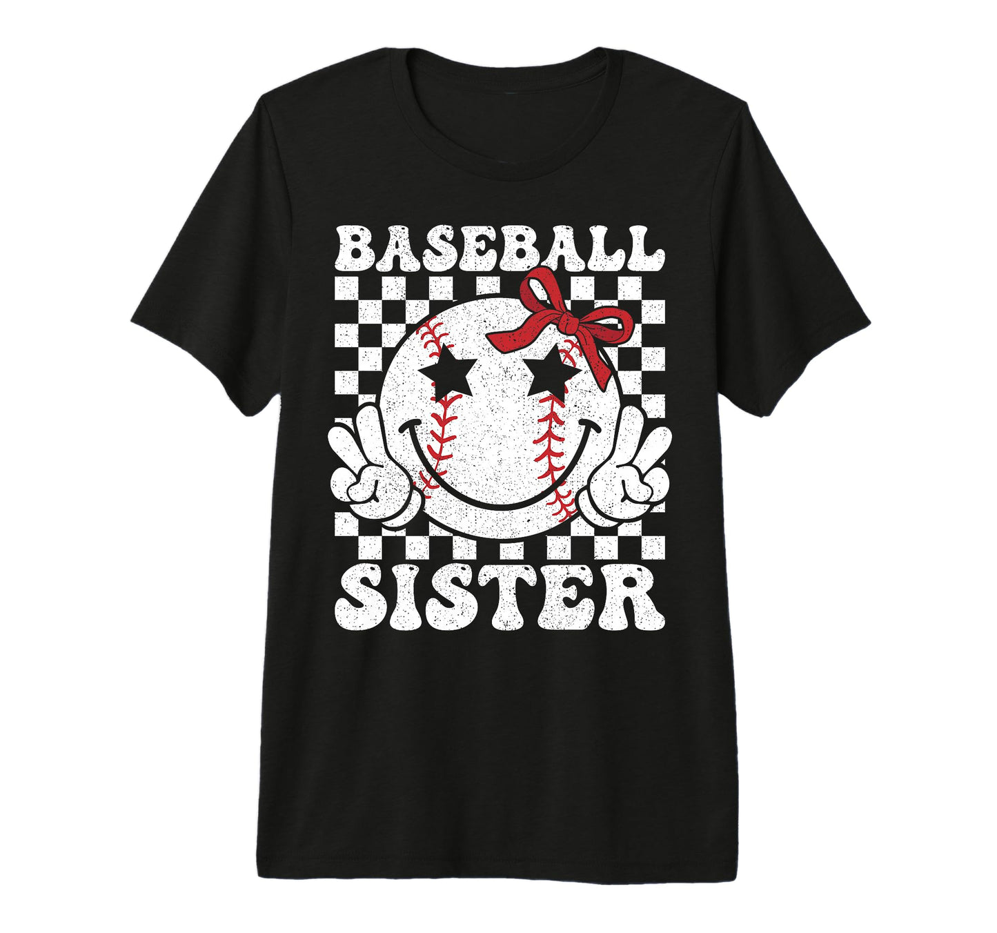 Baseball Sister Coquette Bow Sport T-Shirt - Streetwear Style for Adults - T-Shirt, Sweatshirt, Hoodie