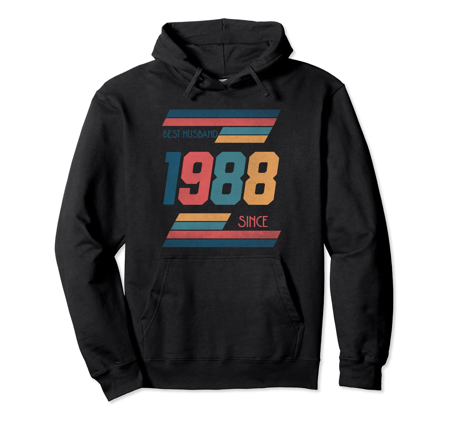 Best Husband Since 1988 Anniversary Hoodie - Fun Novelty Design for Adults - T-Shirt, Sweatshirt, Hoodie