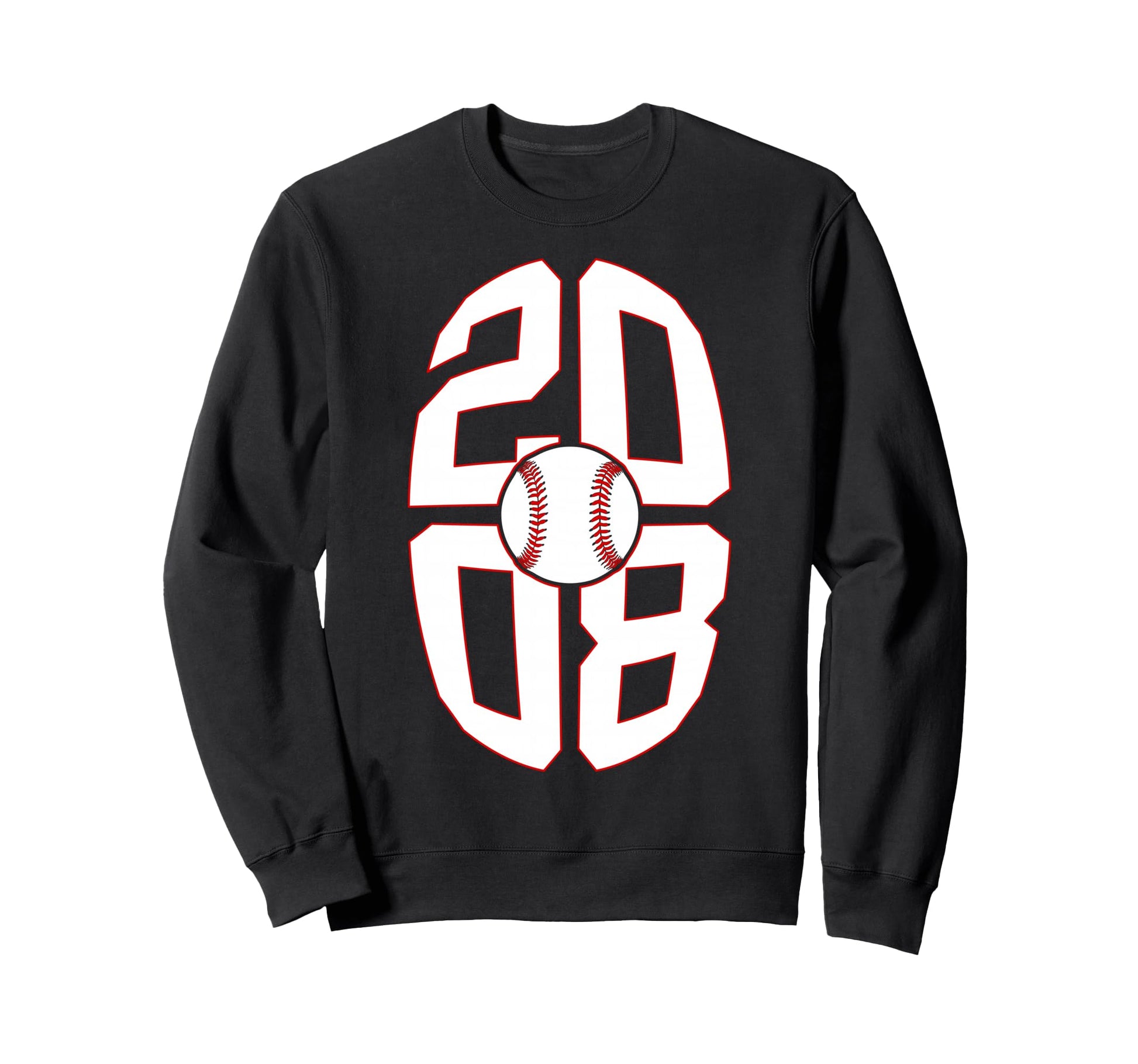 18 Years 2008 Baseball 18Th Sweatshirt - Novelty Apparel for Adults - T-Shirt, Sweatshirt, Hoodie