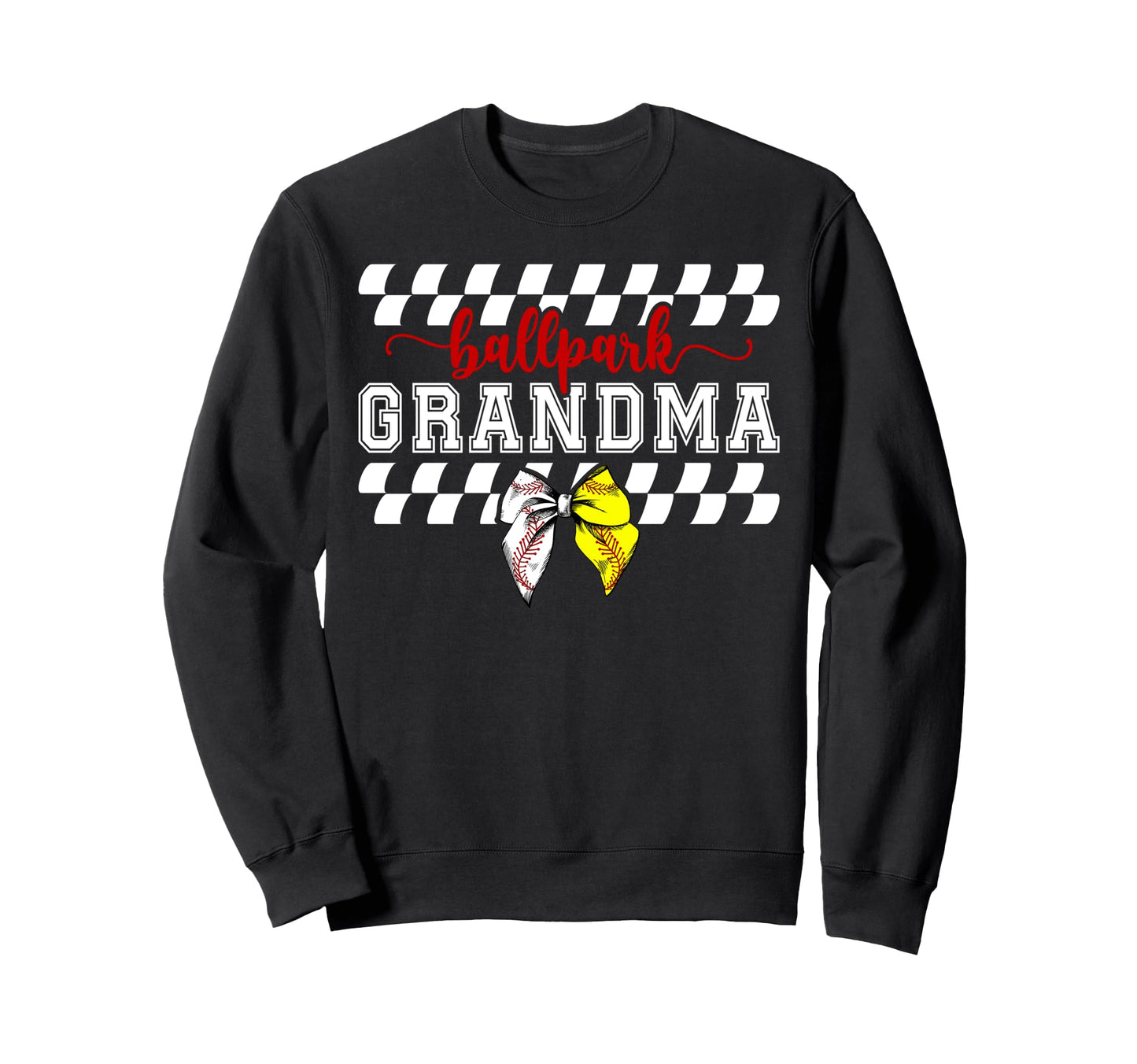 Ballpark Grandma Softball Baseball Sweatshirt - Streetwear Style Men Women - T-Shirt, Sweatshirt, Hoodie