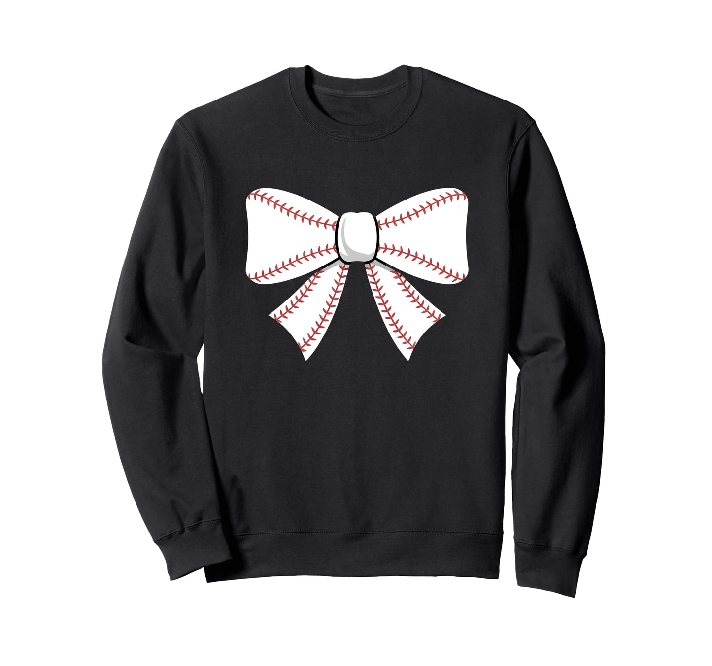 Baseball Bow Baseball Mom Mama Sweatshirt - Streetwear Style Unisex - T-Shirt, Sweatshirt, Hoodie