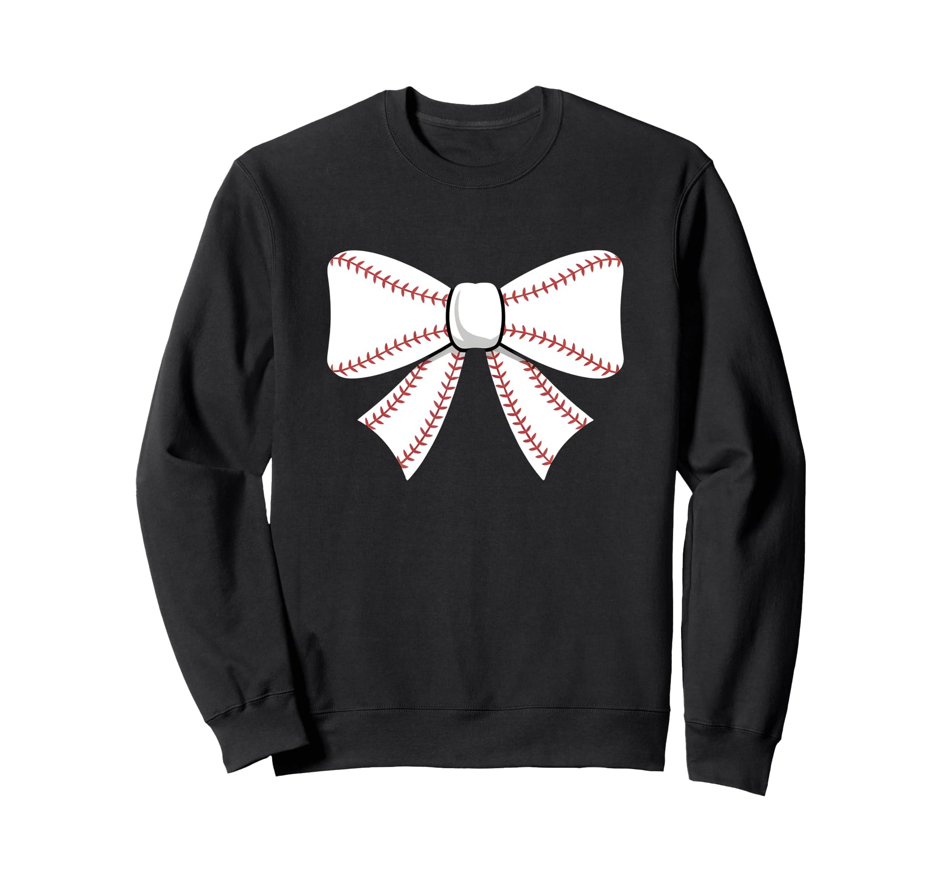 Baseball Bow Baseball Mom Mama Sweatshirt - Streetwear Style Unisex - T-Shirt, Sweatshirt, Hoodie