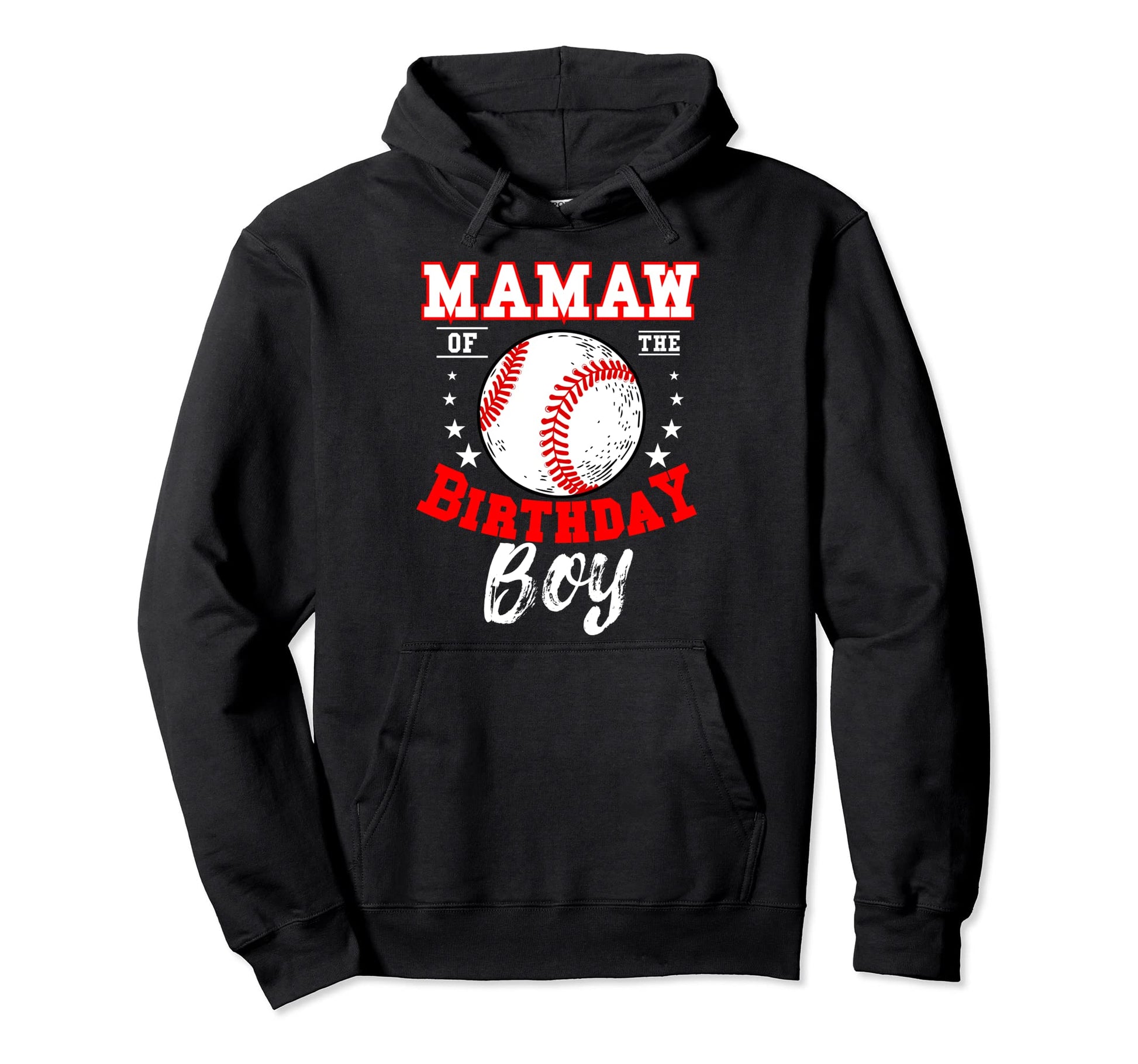 Mamaw Birthday Baseball Theme Bday Hoodie - Unique Graphic Men Women - T-Shirt, Sweatshirt, Hoodie