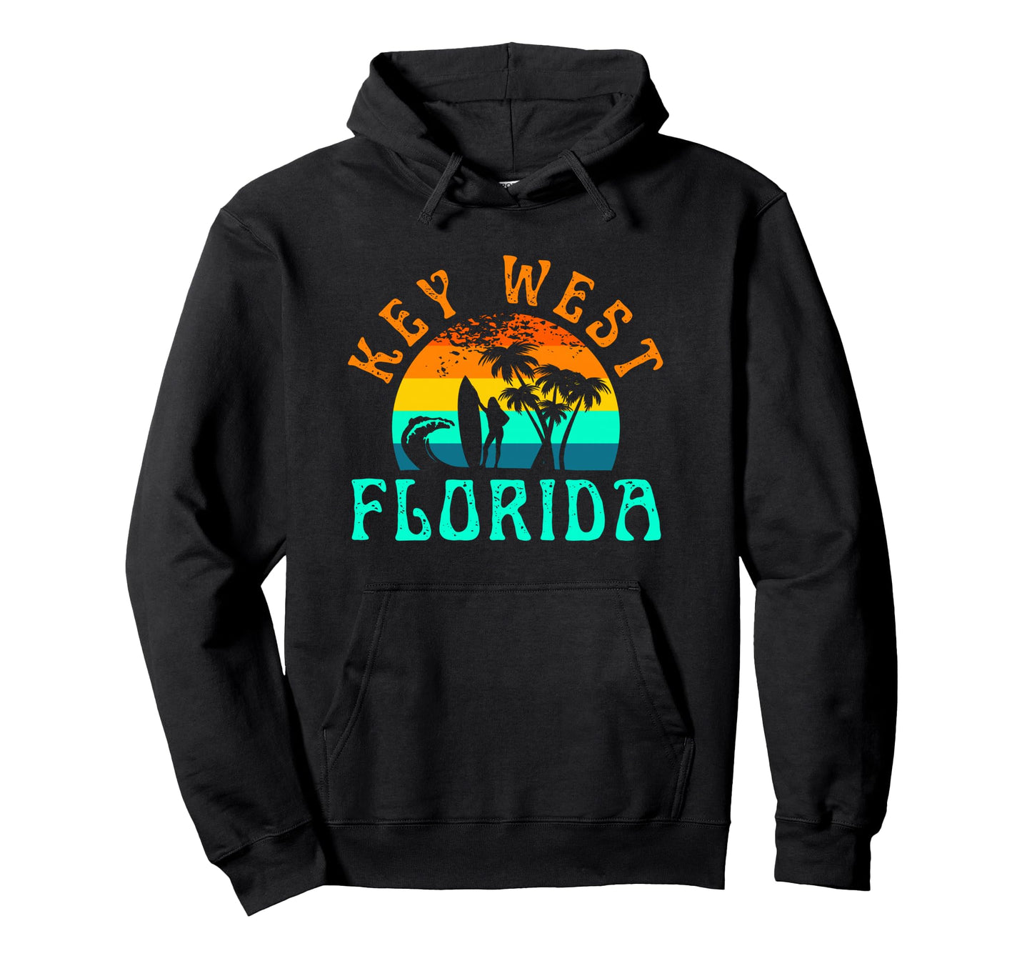 Key West Beach Florida Surfing Surf T-Shirt - Streetwear Style Men Women - T-Shirt, Sweatshirt, Hoodie