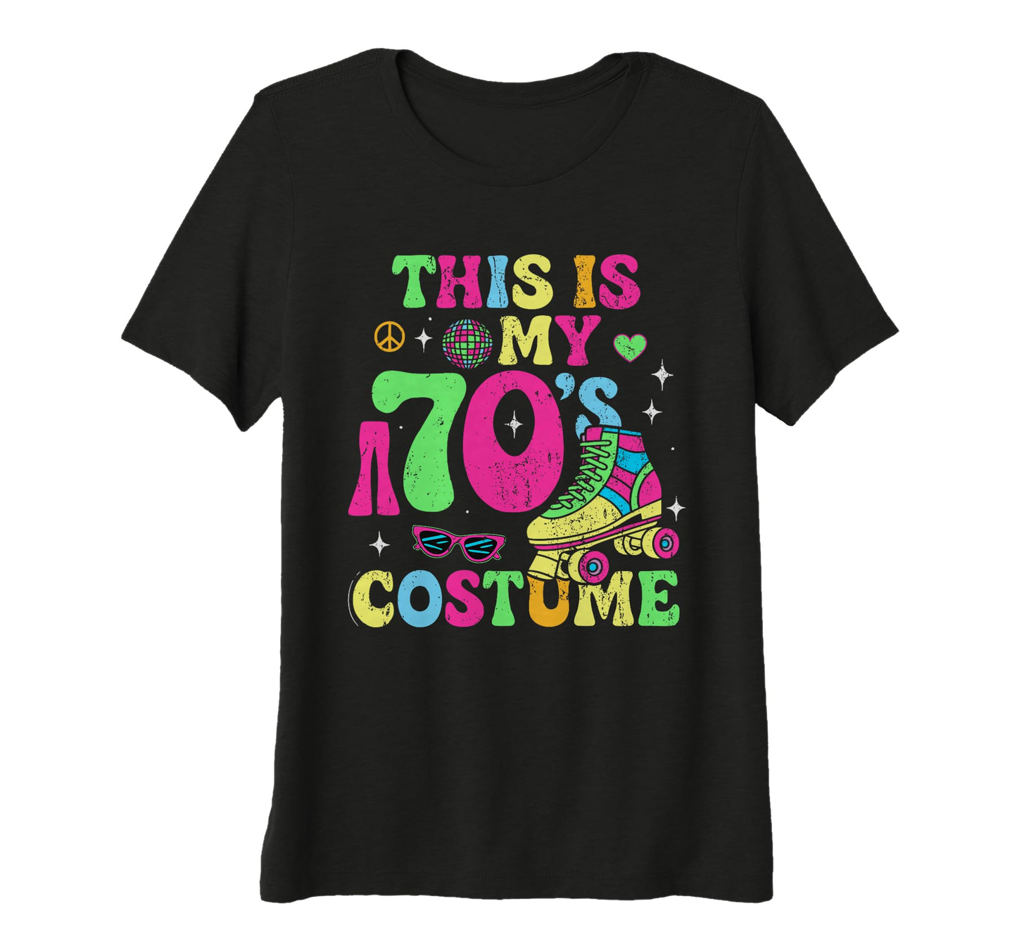 Womens Roller Skates This Is My 70S T-Shirt - Custom Art Print for Adults - T-Shirt, Sweatshirt, Hoodie