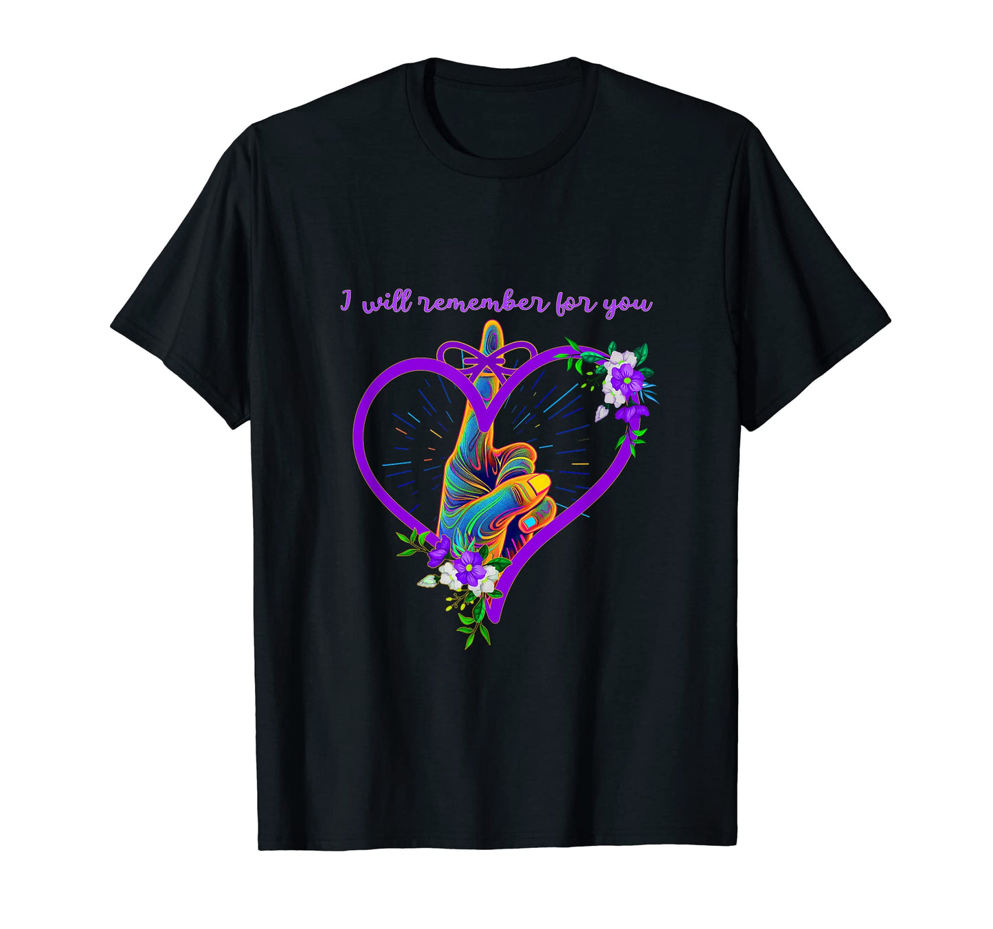 Alzheimers Awareness 60S 70S T-Shirt - Custom Art Print for Adults - T-Shirt, Sweatshirt, Hoodie