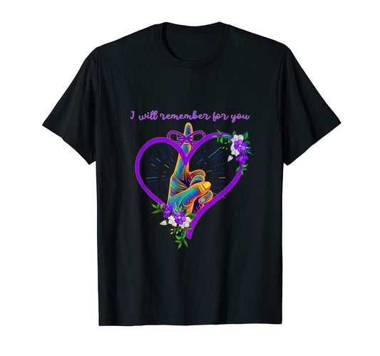 Alzheimers Awareness 60S 70S T-Shirt - Custom Art Print for Adults - T-Shirt, Sweatshirt, Hoodie