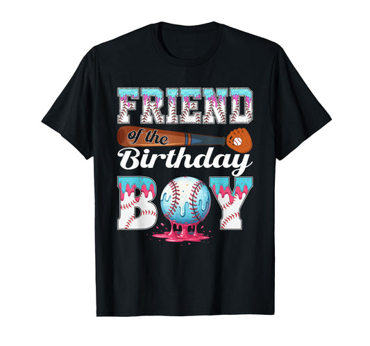 Baseball Ice Cream Drip Friend T-Shirt - Casual Everyday Wear Men Women - T-Shirt, Sweatshirt, Hoodie