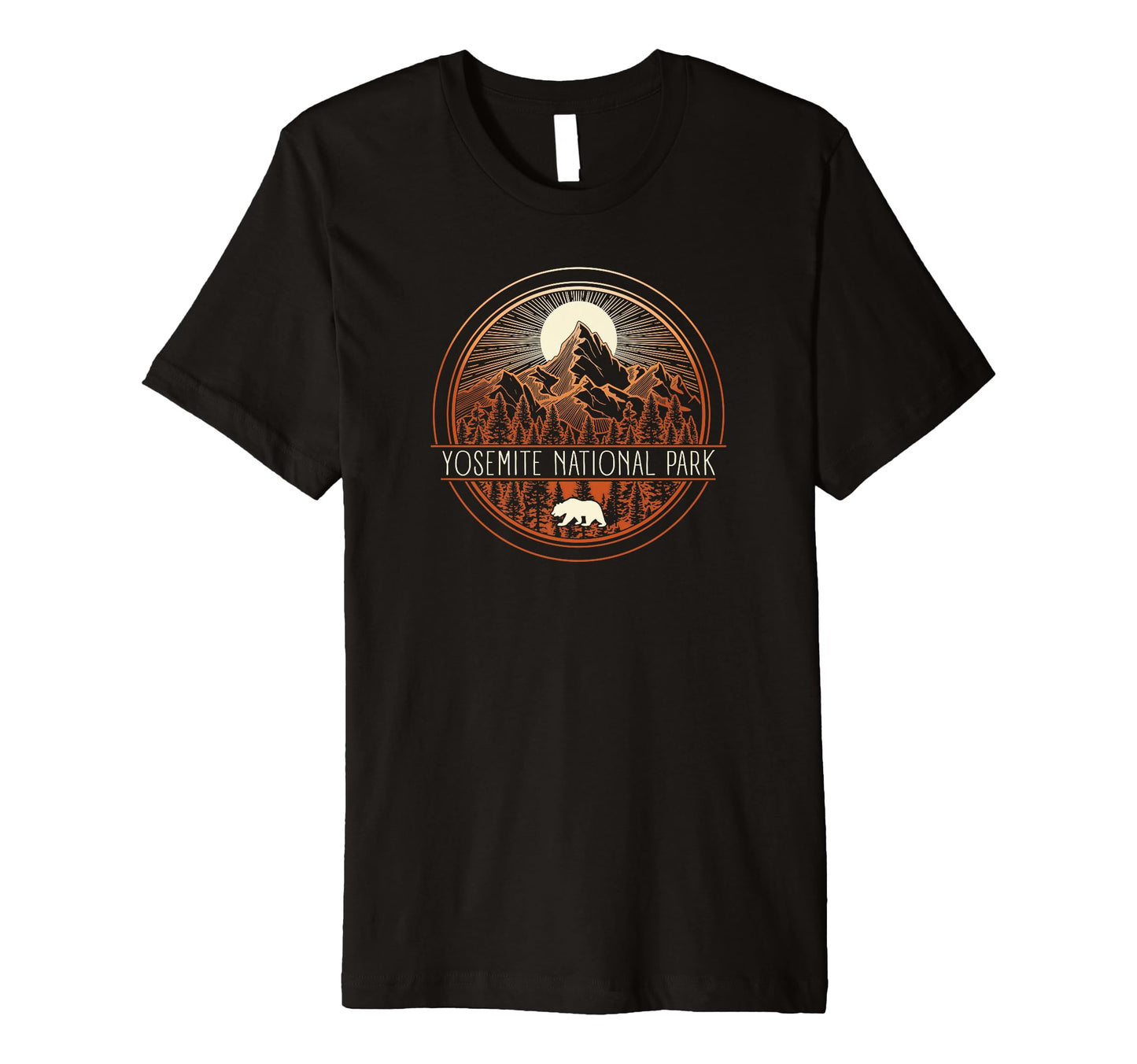 Yosemite National Park Mountain T-Shirt - Custom Art Print Men Women - T-Shirt, Sweatshirt, Hoodie