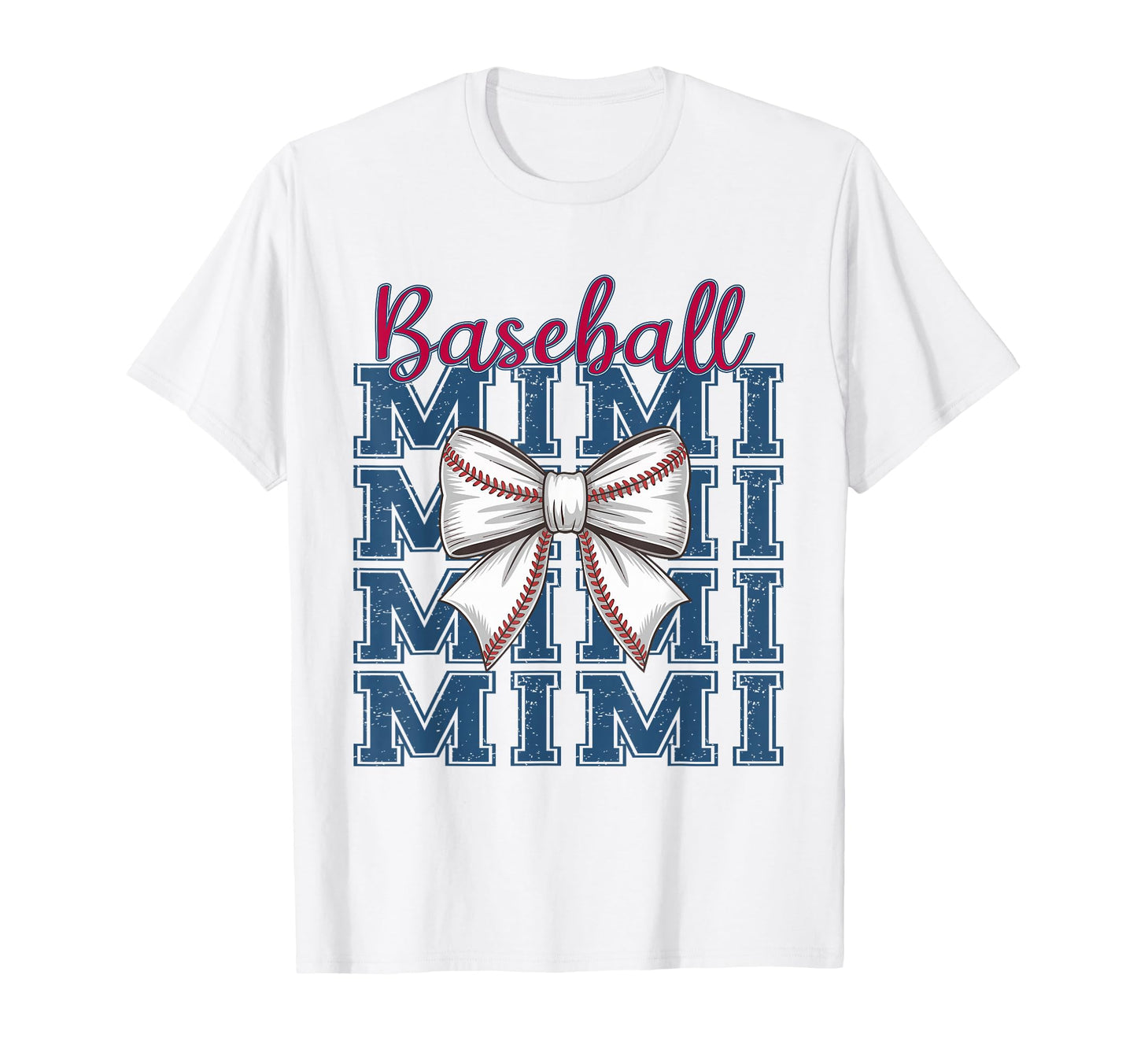 Baseball Mimi Coquette Bow T-Shirt - Casual Everyday Wear for Adults - T-Shirt, Sweatshirt, Hoodie