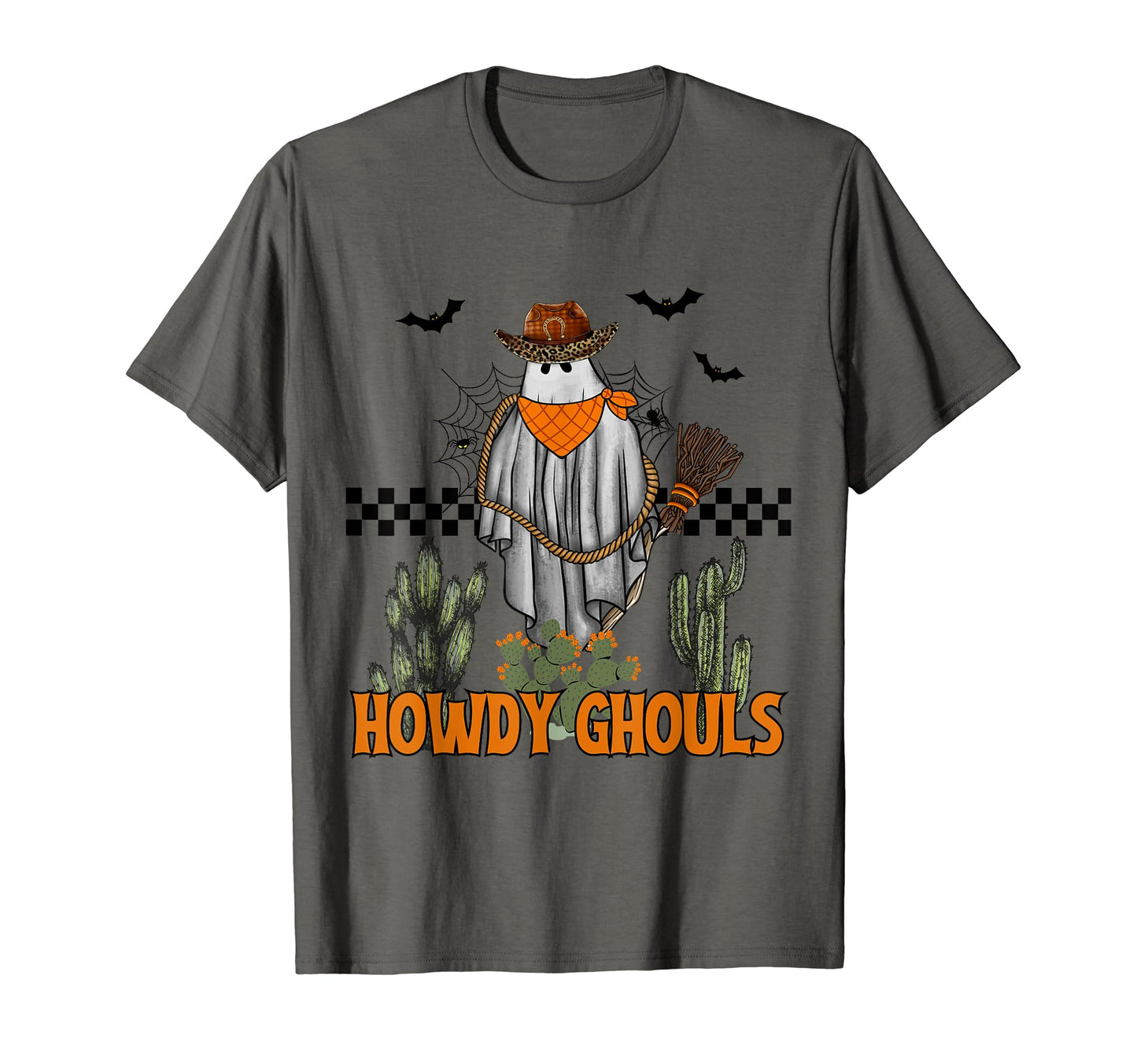 Halloween Howdy Ghouls Western Ghost T-Shirt - Aesthetic Graphic Men Women - T-Shirt, Sweatshirt, Hoodie