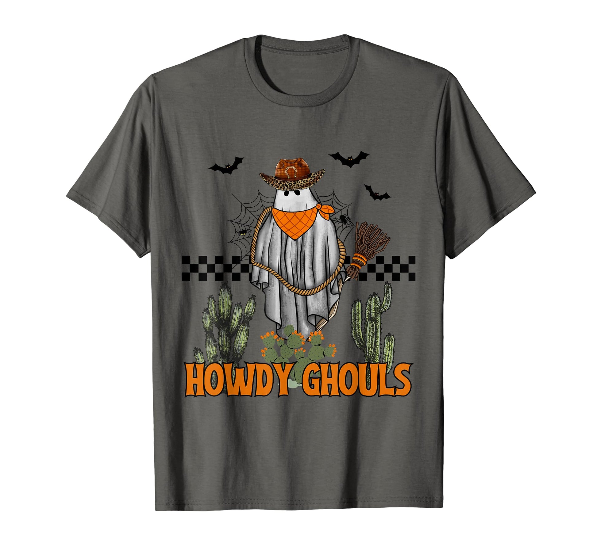 Halloween Howdy Ghouls Western Ghost T-Shirt - Aesthetic Graphic Men Women - T-Shirt, Sweatshirt, Hoodie