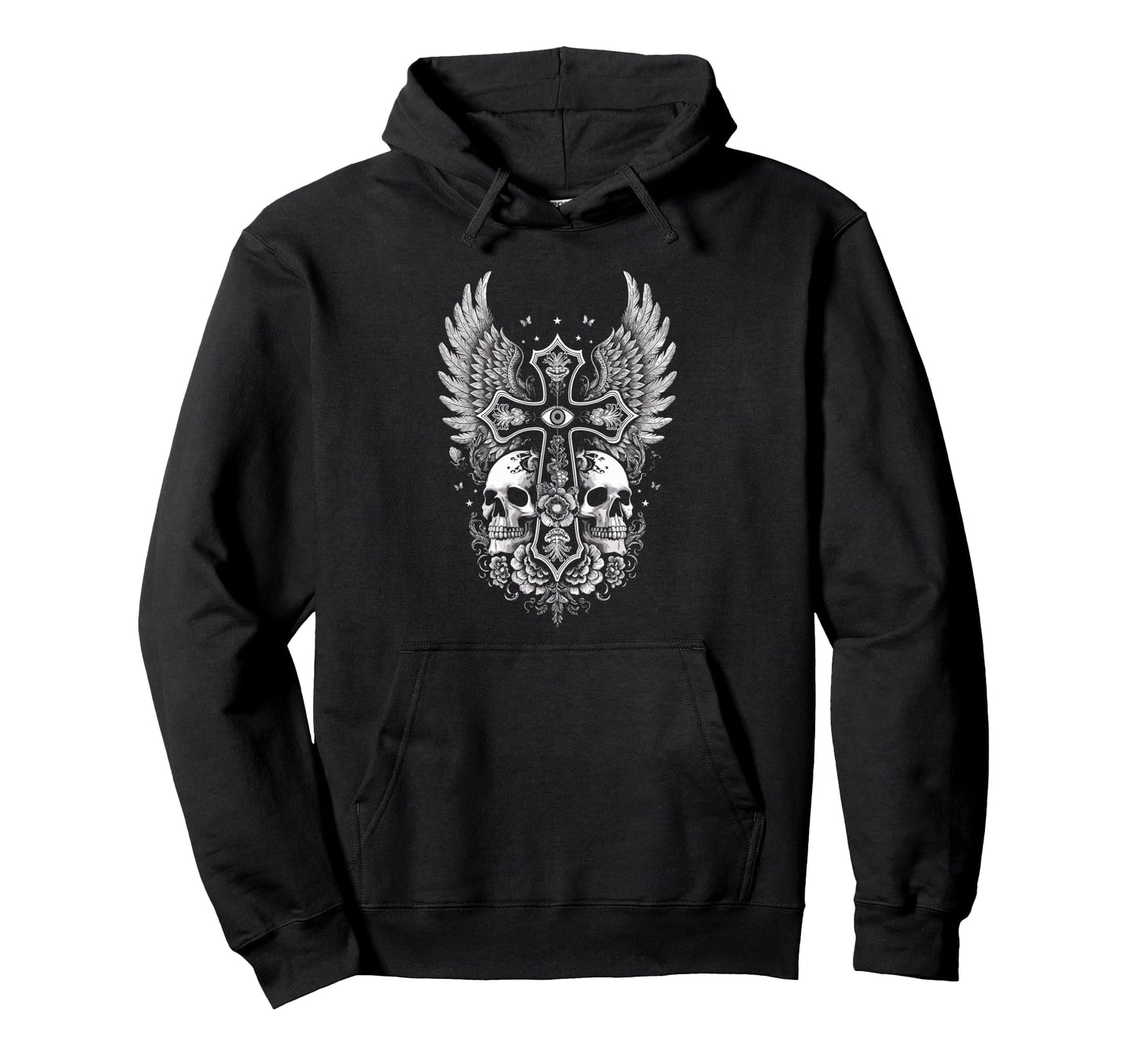 Emo Y2K Grunge Aesthetic Alt Goth Skull Hoodie - Aesthetic Graphic Unisex - T-Shirt, Sweatshirt, Hoodie