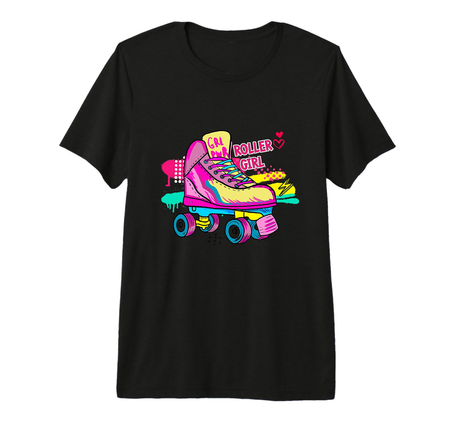 Roller Roller Skater Colorful T-Shirt - Casual Everyday Wear for Adults - T-Shirt, Sweatshirt, Hoodie