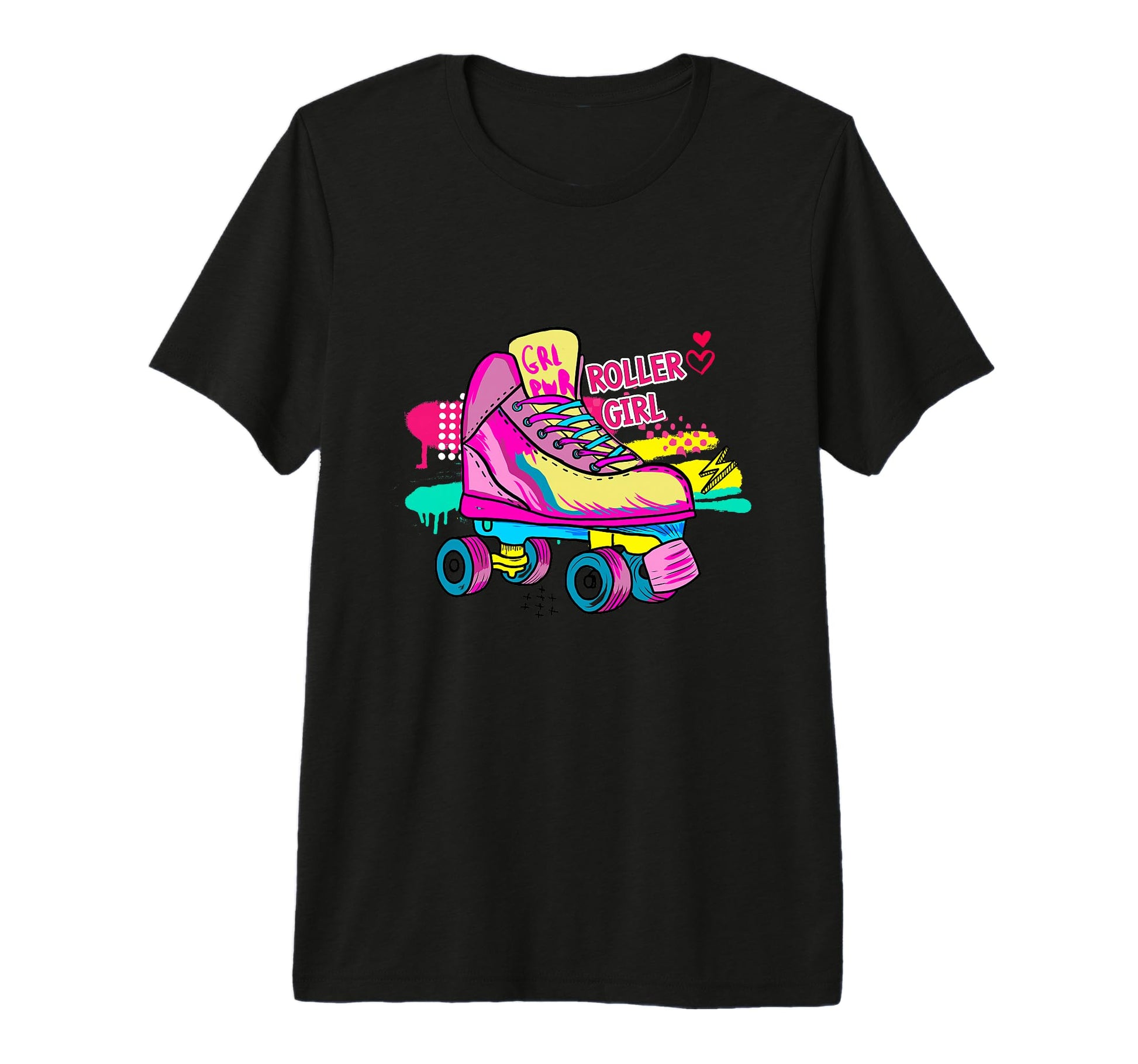 Roller Roller Skater Colorful T-Shirt - Casual Everyday Wear for Adults - T-Shirt, Sweatshirt, Hoodie